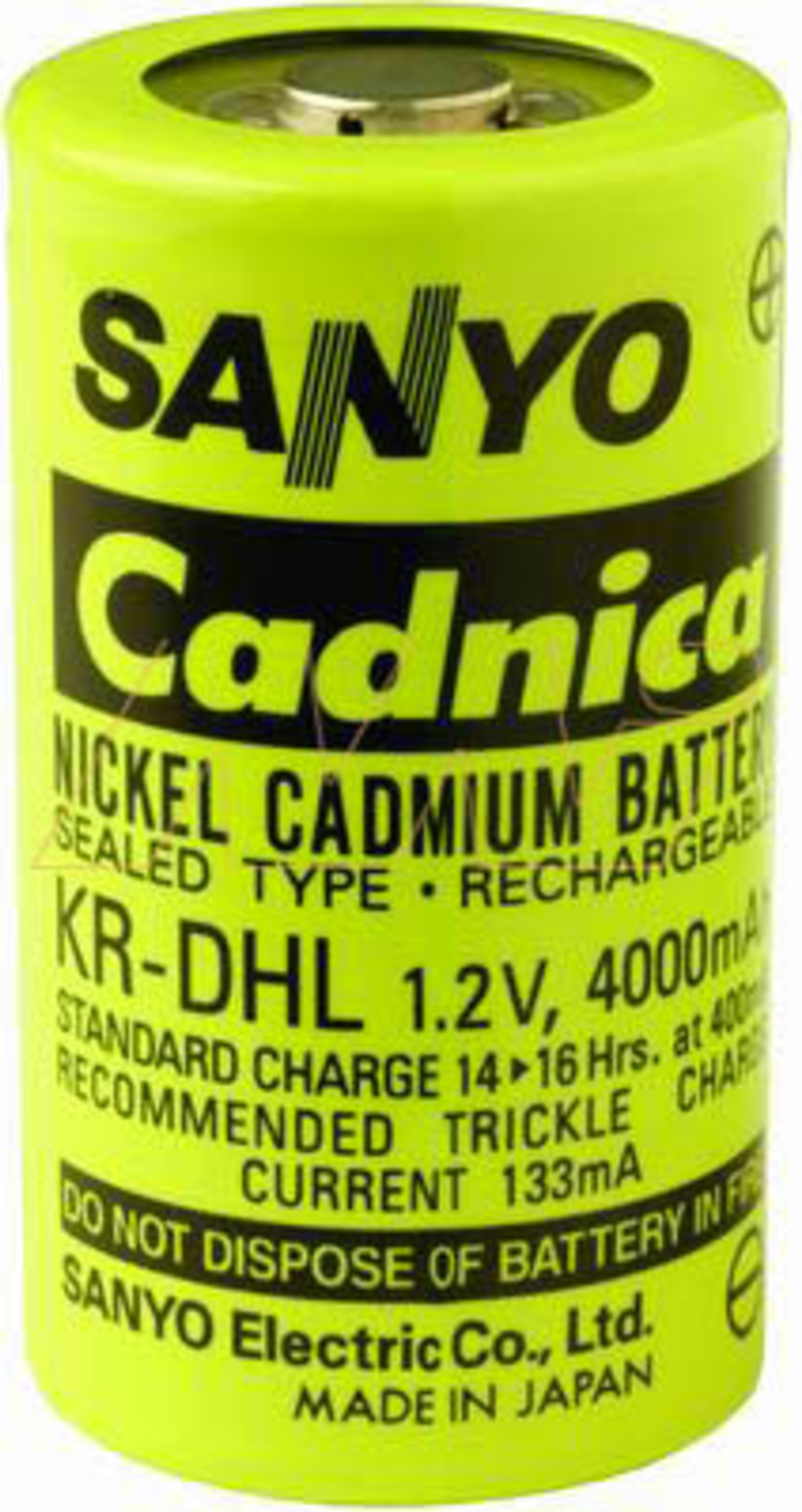 Sanyo Cadnica Industriezelle D4000HT, Art.-Nr. 105737 - Akku Mäser - B2B-Shop