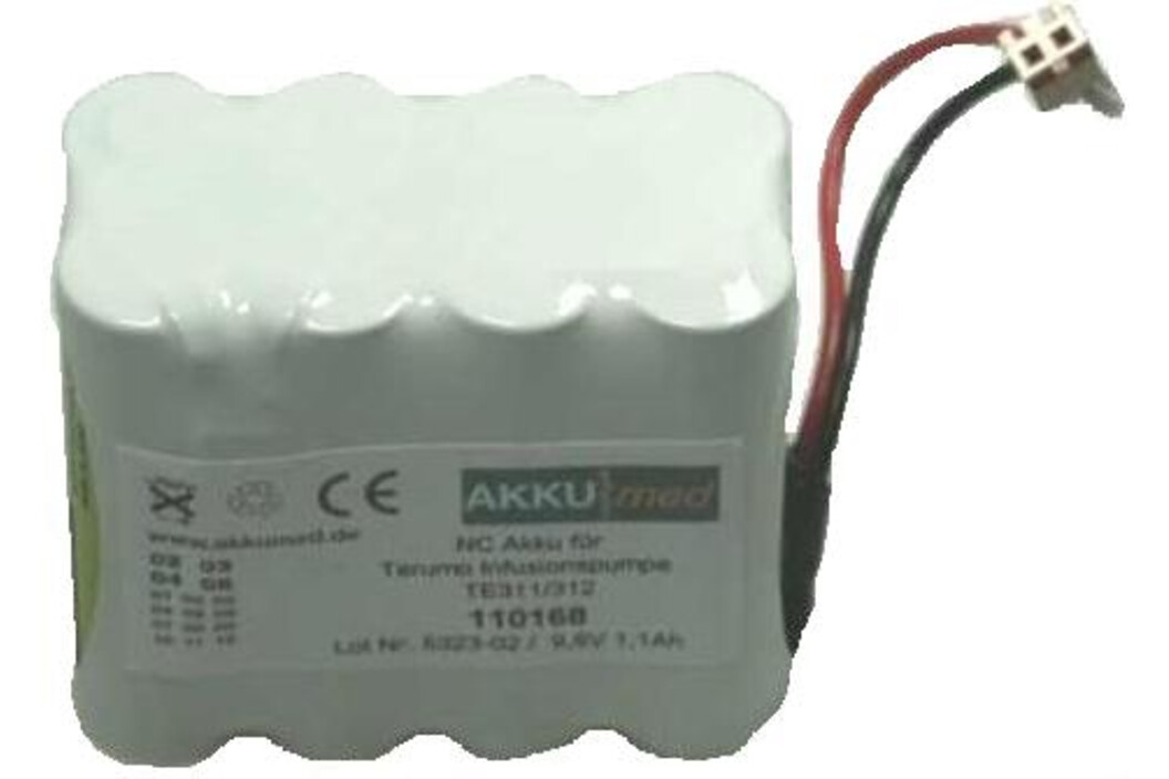 Terumo Infusionspumpe TE311, 312, 331, Art.-Nr. 109301 - Akku Mäser - B2B-Shop Terumo Infusionspumpe TE311, 312, 331, Art.-Nr. 109301 - Akku Mäser - B2B-Shop