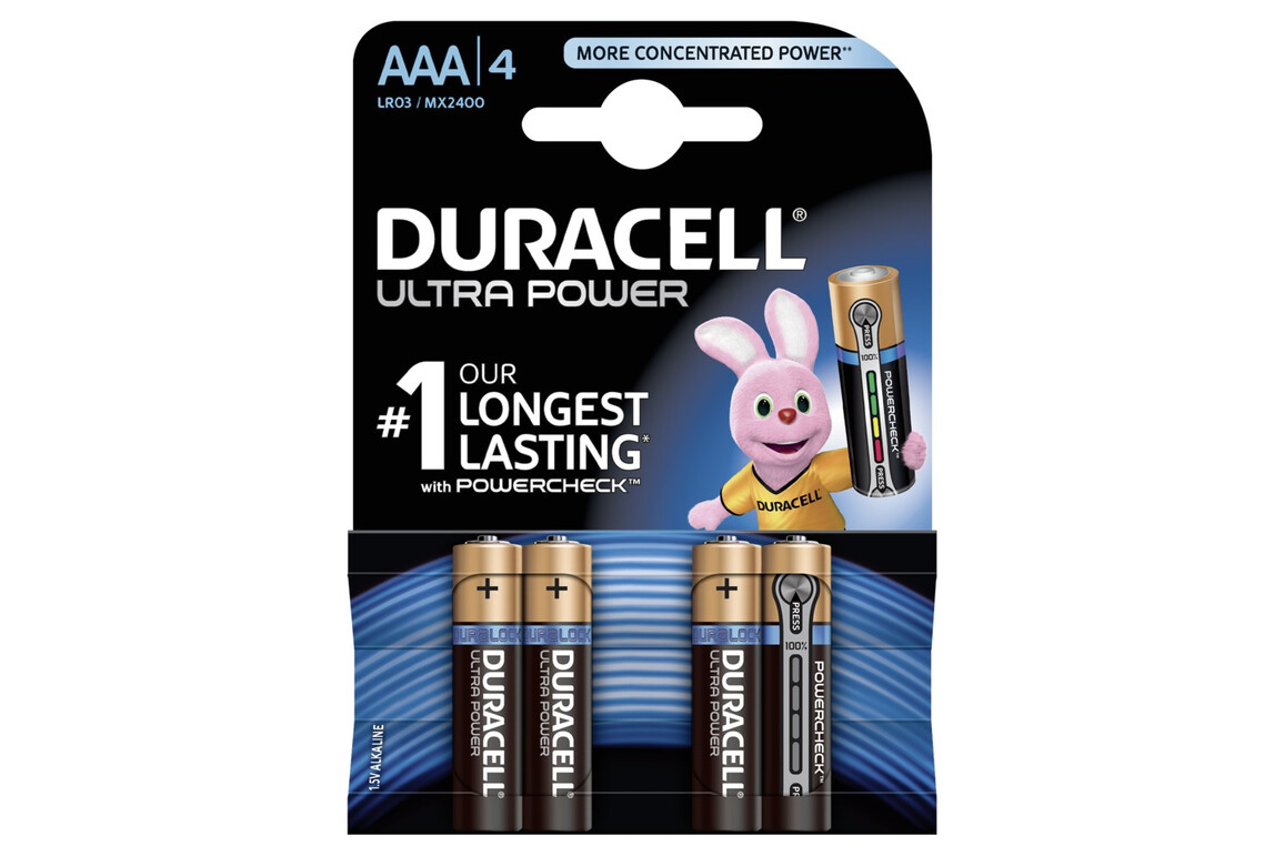 Duracell Ultra Power AAA B4, Art.-Nr. 1417 - Akku Mäser - B2B-Shop