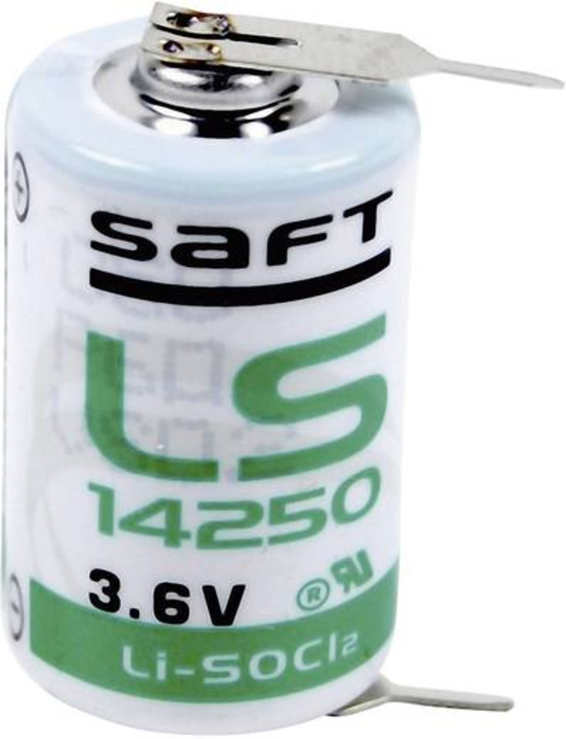 Saft Lithium Batterie LS14250-2PF mit 1/1Pin, Art.-Nr. 105670 - Akku Mäser - B2B-Shop