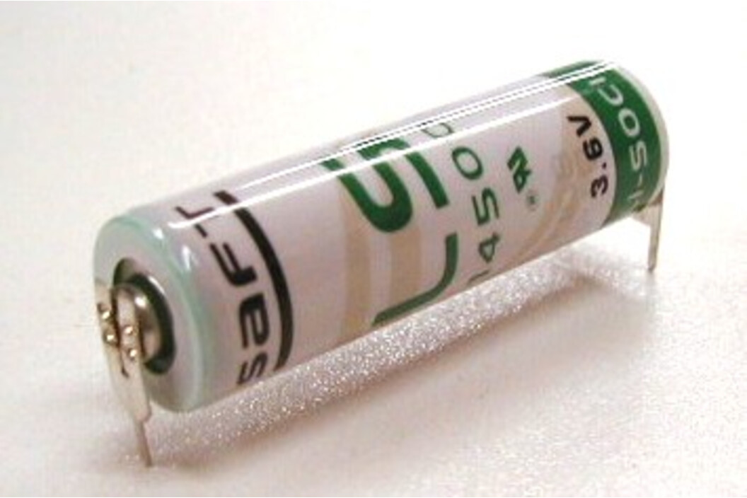 Saft Lithium Batterie LS14500-3PF mit 1/2Pin(+/--), Art.-Nr. 105677 - Akku Mäser - B2B-Shop