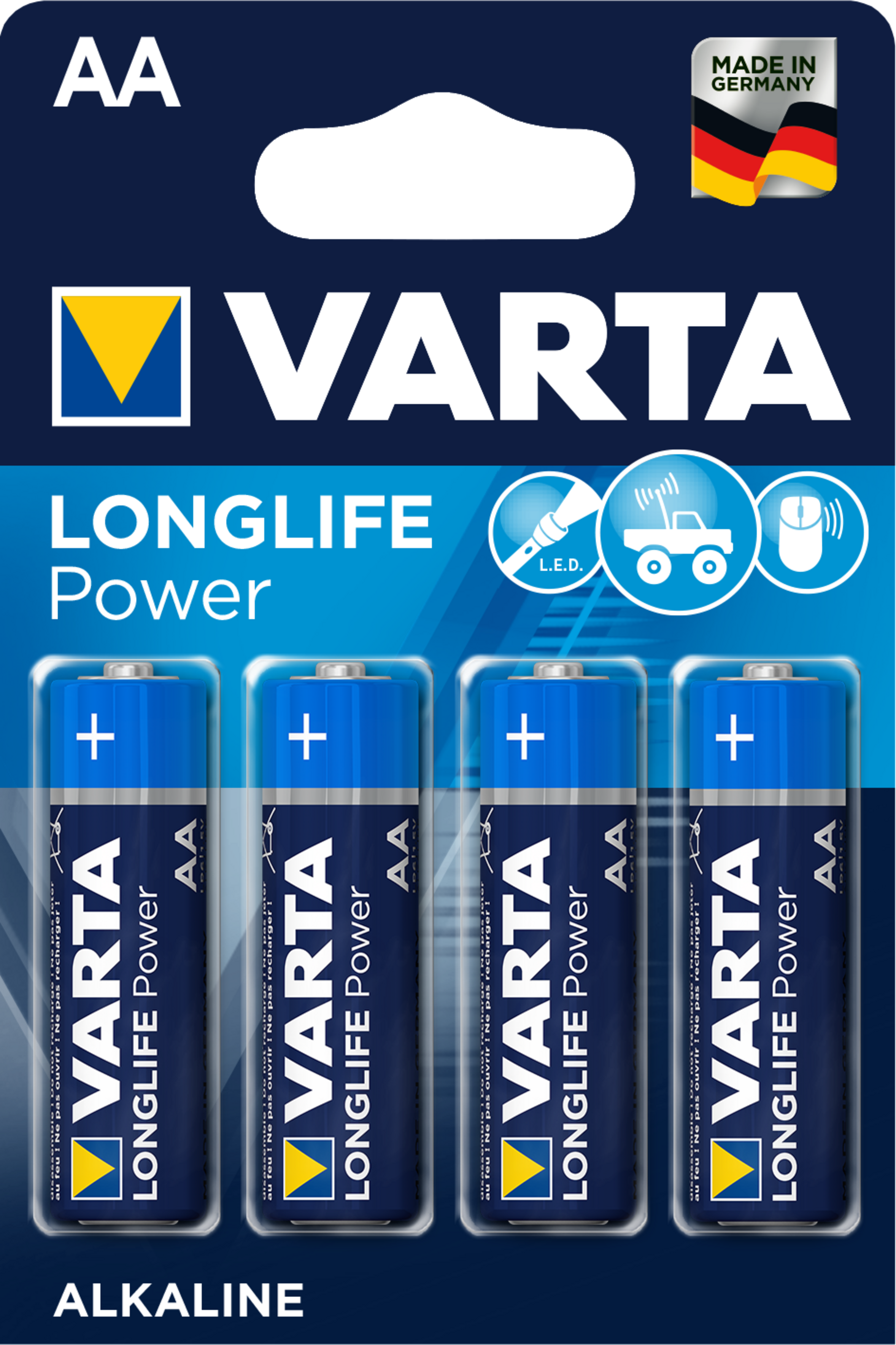 Varta 4906 Longlife Power AA B4, Art.-Nr. 112824 - Akku Mäser - B2B-Shop