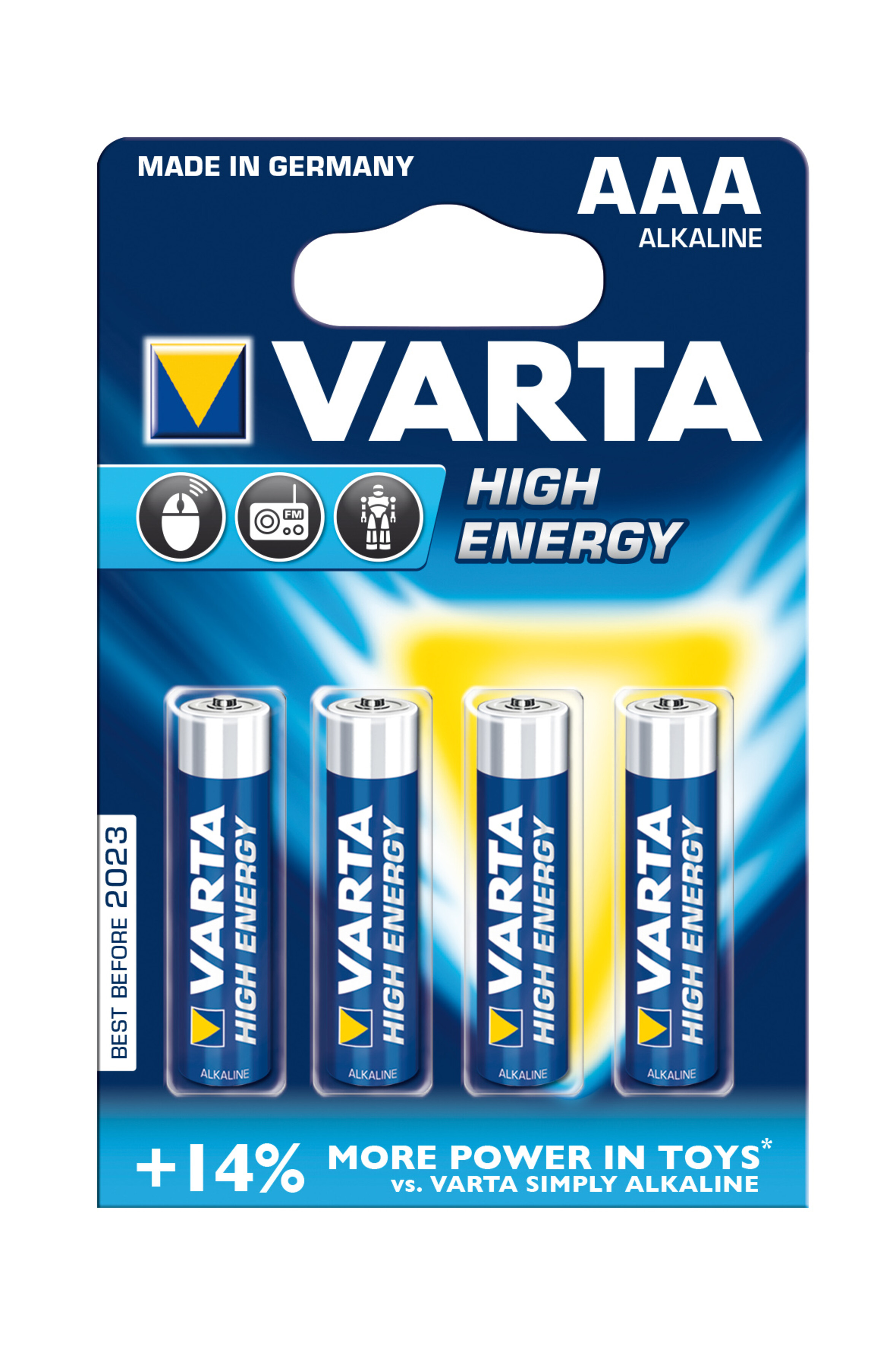 Varta 4903 Longlife Power AAA B4, Art.-Nr. 112828 - Akku Mäser - B2B-Shop