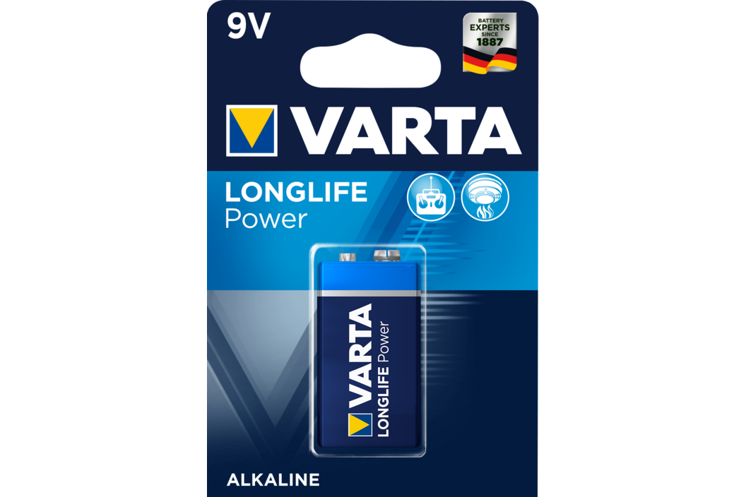 Varta 4922 Longlife Power 9V, Art.-Nr. 112957 - Akku Mäser - B2B-Shop Varta 4922 Longlife Power 9V, Art.-Nr. 112957 - Akku Mäser - B2B-Shop