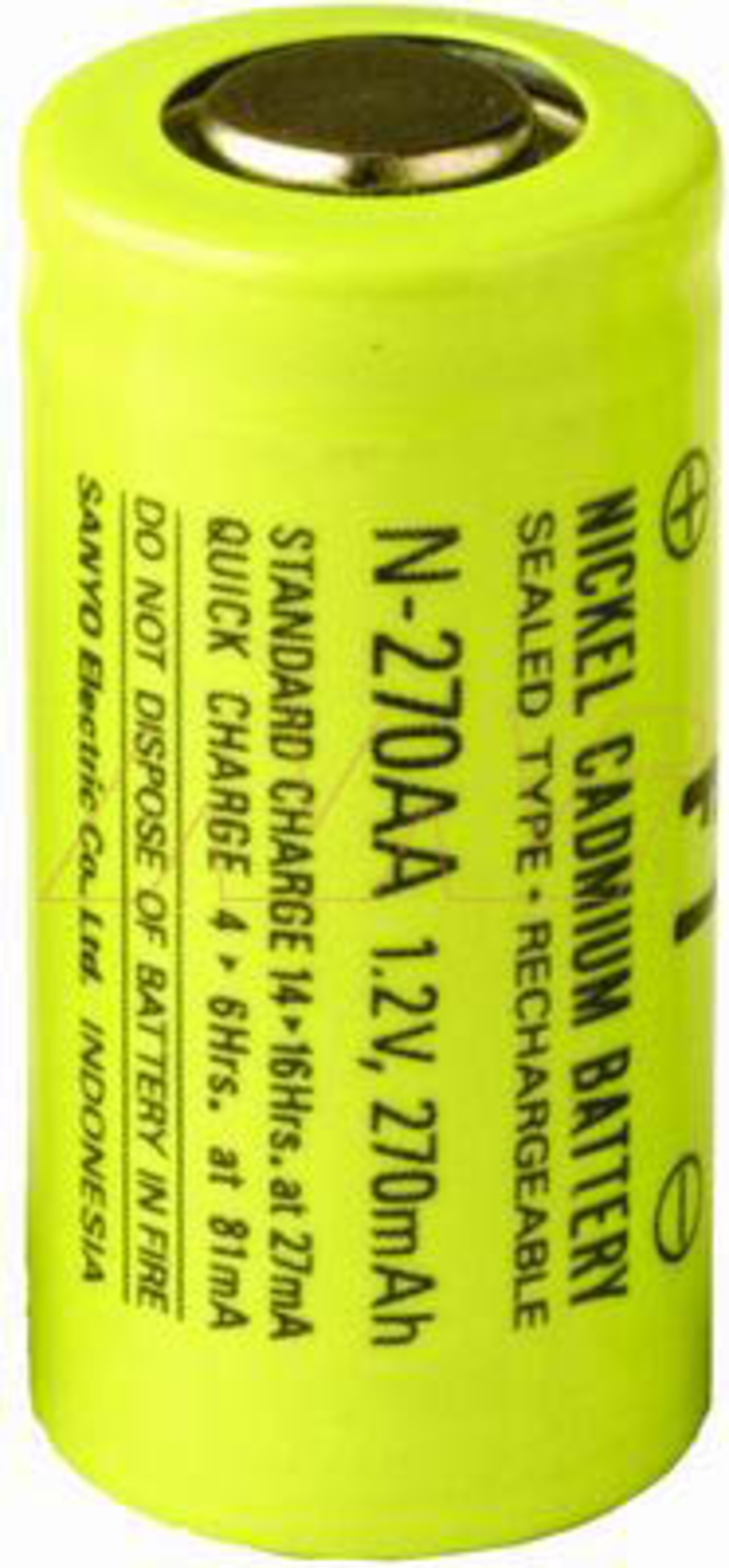 Sanyo Cadnica Industriezelle 2/3AA270, Art.-Nr. 108266 - Akku Mäser - B2B-Shop