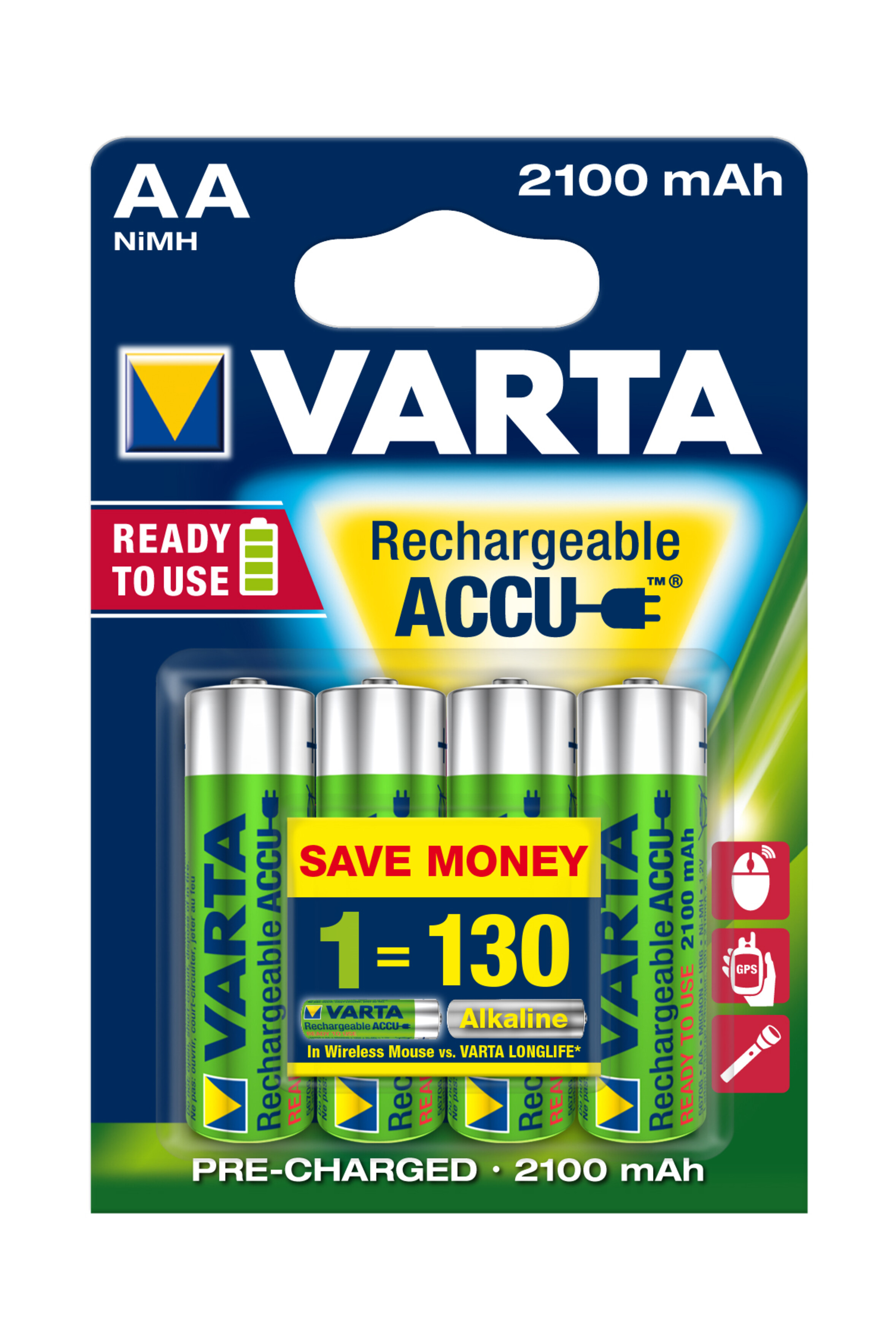 Varta 56706 Recharge Accu Power AA B4, Art.-Nr. 116762 - Akku Mäser - B2B-Shop