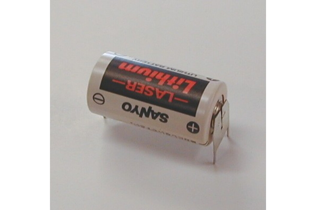 Sanyo Lithium Batterie CR17335SE-FT1 mit 1/2Pin(-/++), Art.-Nr. 114633 - Akku Mäser - B2B-Shop