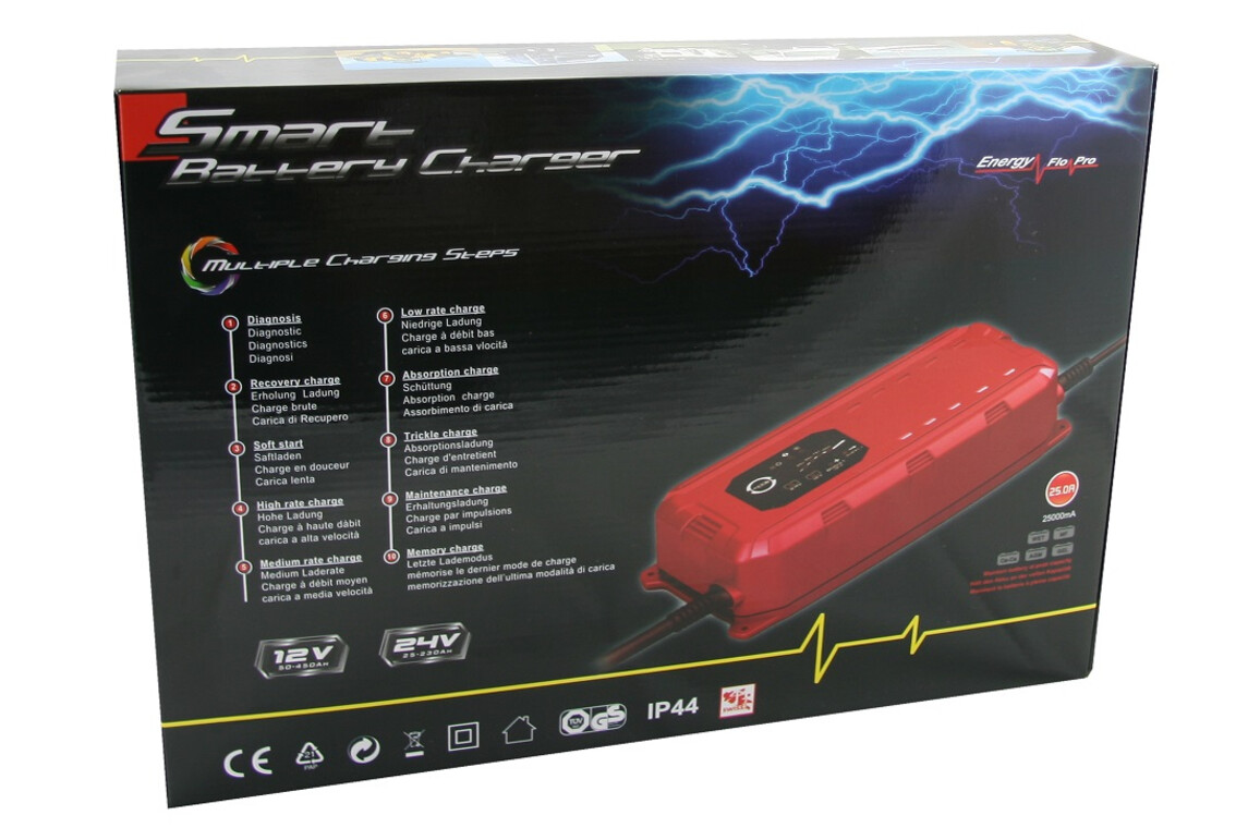 Energy Flo Pro - Smart Battery Charger 25.0A, Art.-Nr. 505646 - Akku Mäser - B2B-Shop