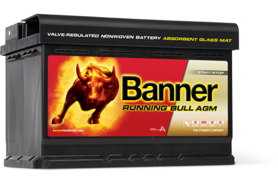 Banner Running Bull AGM Stat/Stop 57001, Art.-Nr. 509037 - Akku Mäser - B2B-Shop