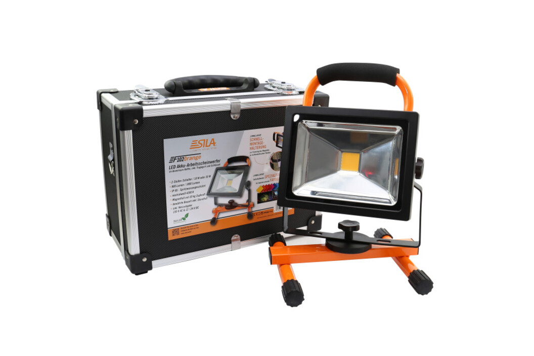 SILA LED 20W Akku-Arbeitsscheinwerfer inkl. Koffer, Art.-Nr. 509138 - Akku Mäser - B2B-Shop