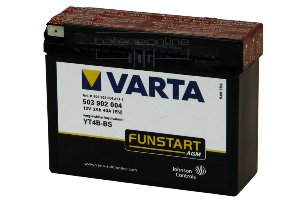 Varta  YT4B-BS AGM+Acidpack, Art.-Nr. 500315 - Akku Mäser - B2B-Shop