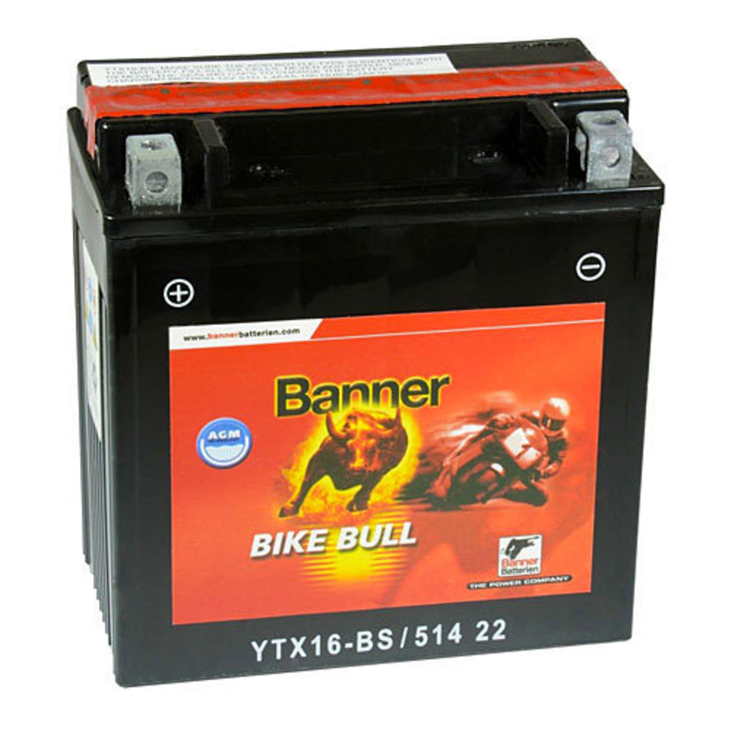 Banner YTX16-BS AGM+Acidpack, Art.-Nr. 508865 - Akku Mäser - B2B-Shop