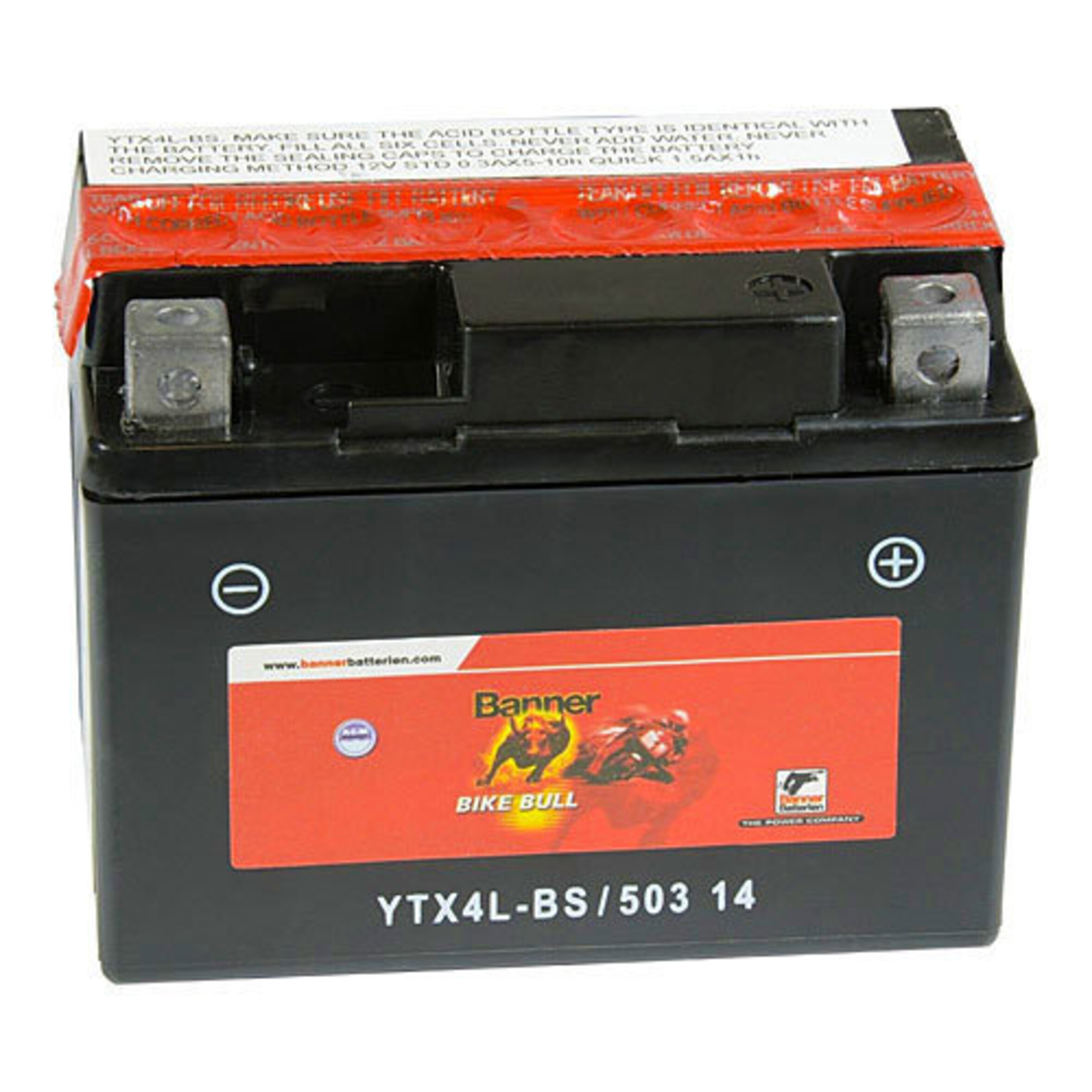 Banner YTX4L-BS AGM+Acidpack, Art.-Nr. 508857 - Akku Mäser - B2B-Shop