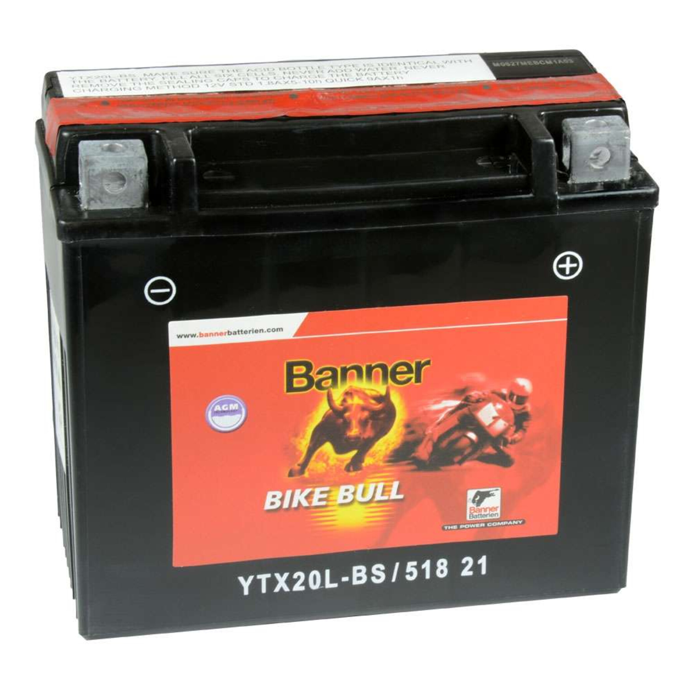 Banner YTX20L-BS AGM+Acidpack, Art.-Nr. 508866 - Akku Mäser - B2B-Shop