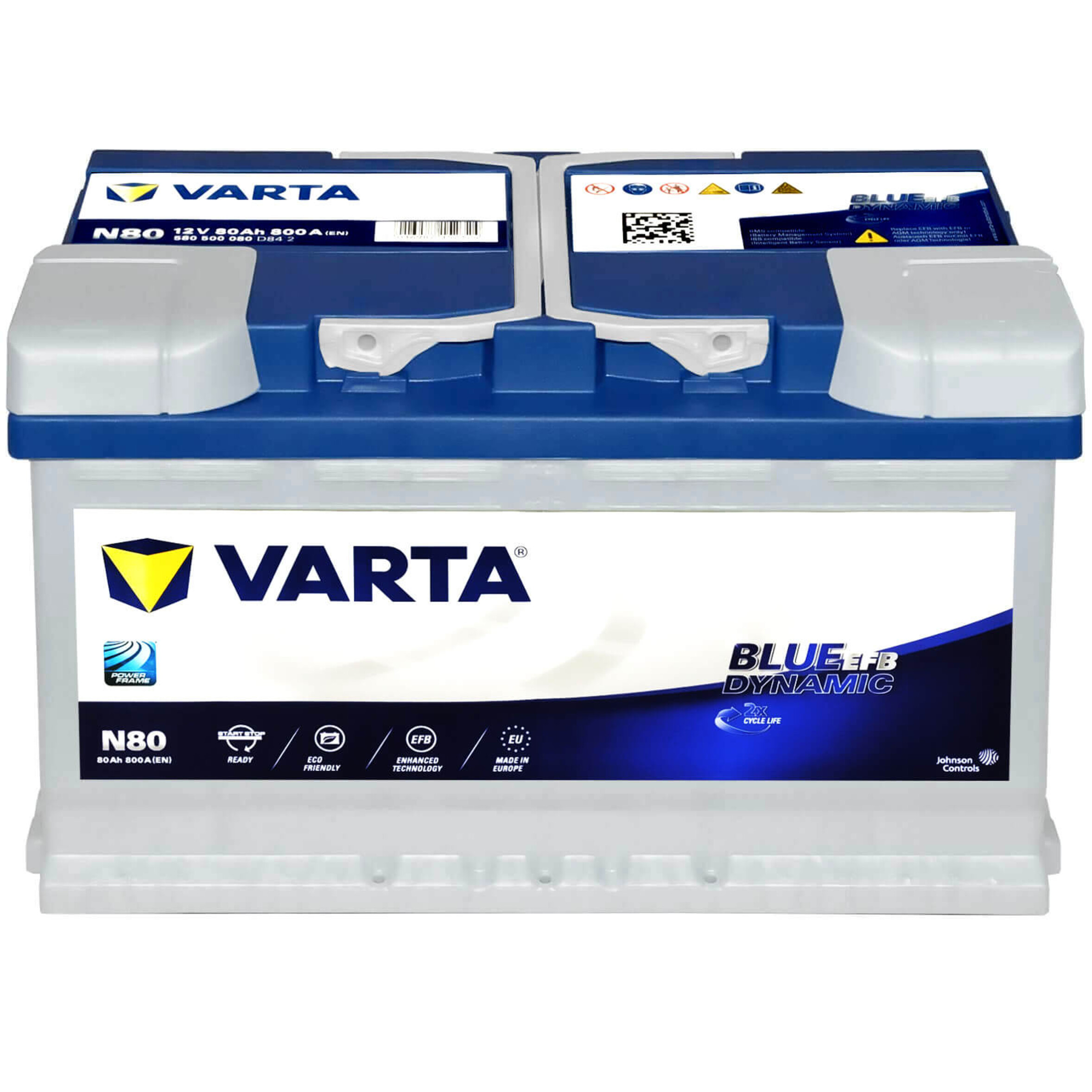 VARTA Dynamic EFB N80 580500080K262, Art.-Nr. 510213 - Akku Mäser - B2B-Shop