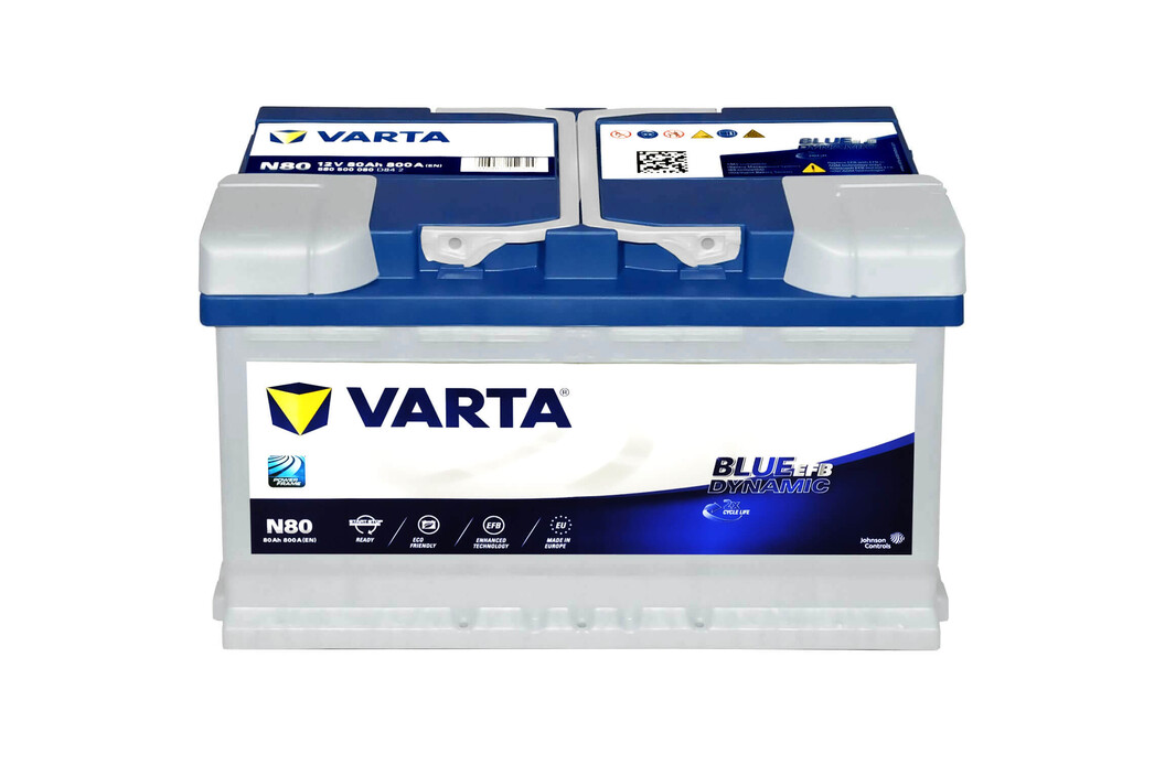 VARTA Start-Stop EFB N80 580500073K262, Art.-Nr. 510213 - Akku Mäser - B2B-Shop