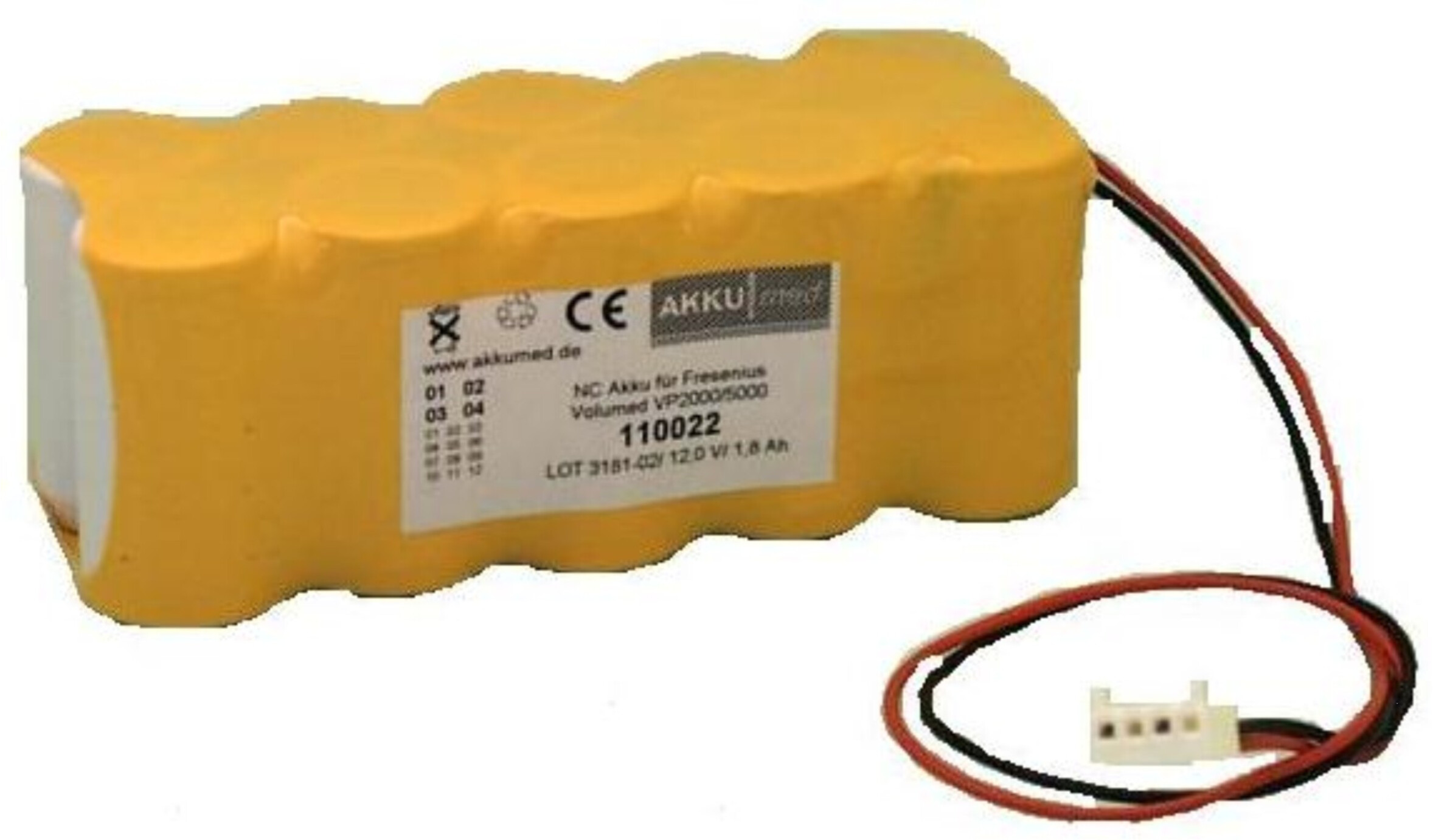 Arcomed Infusionspumpe Volumed VP2000/VP5000/5005, Art.-Nr. 117076 - Akku Mäser - B2B-Shop