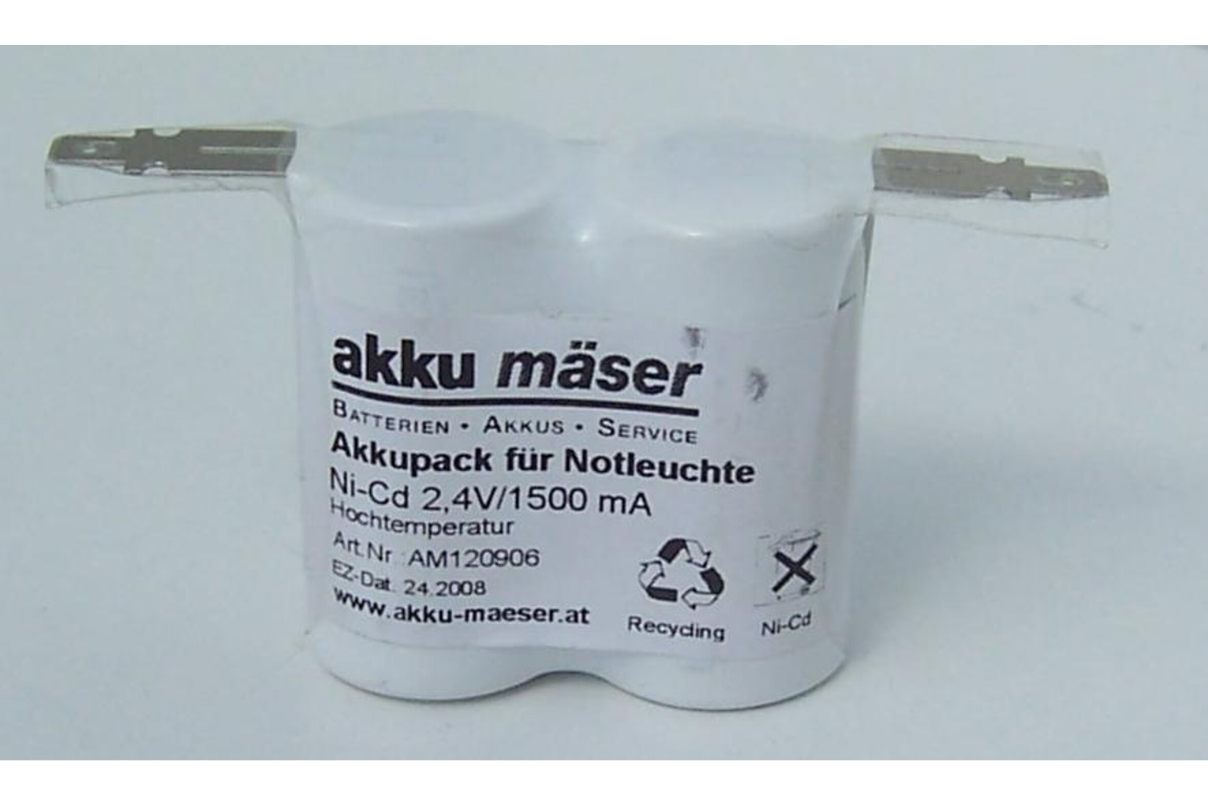 Notleuchtenakku - 2/1/2D2200-R m. Lötfahne, Art.-Nr. 300024 - Akku Mäser - B2B-Shop Notleuchtenakku - 2/1/2D2200-R m. Lötfahne, Art.-Nr. 300024 - Akku Mäser - B2B-Shop