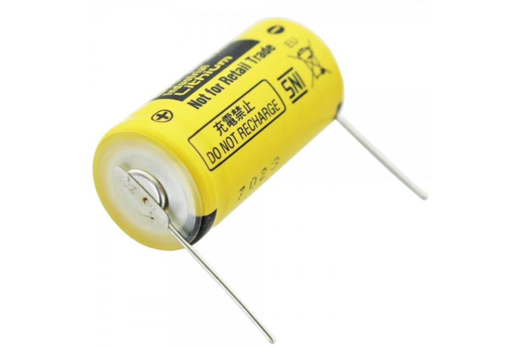 Lithium Batterie CR2/3A mit 1/2Pin(-/++), Art.-Nr. 505056 - Akku Mäser - B2B-Shop