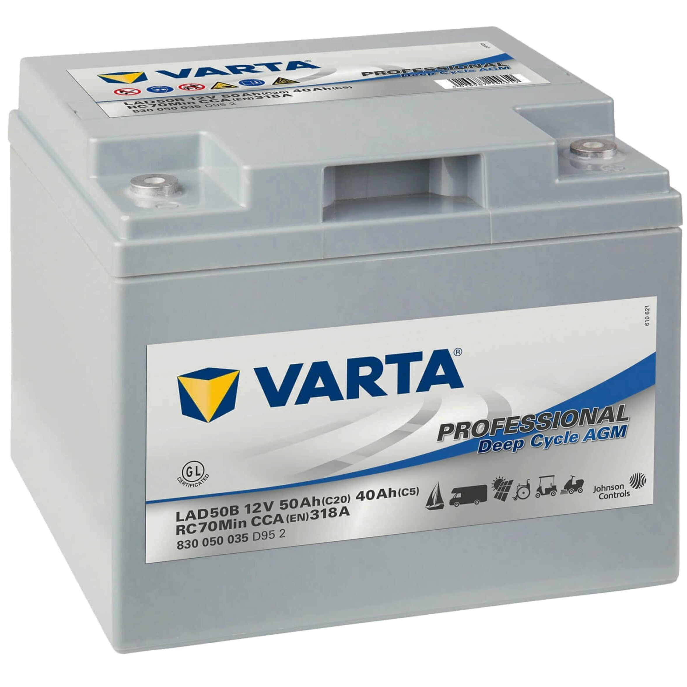 VARTA LAD50B 830050035D952, Art.-Nr. 510238 - Akku Mäser - B2B-Shop