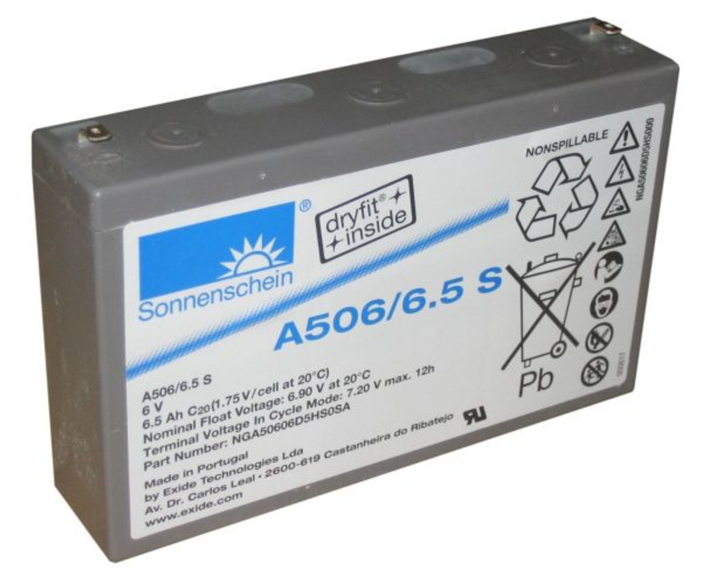 Sonnenschein A506/6,5S, Art.-Nr. 104663 - Akku Mäser - B2B-Shop Sonnenschein A506/6,5S, Art.-Nr. 104663 - Akku Mäser - B2B-Shop