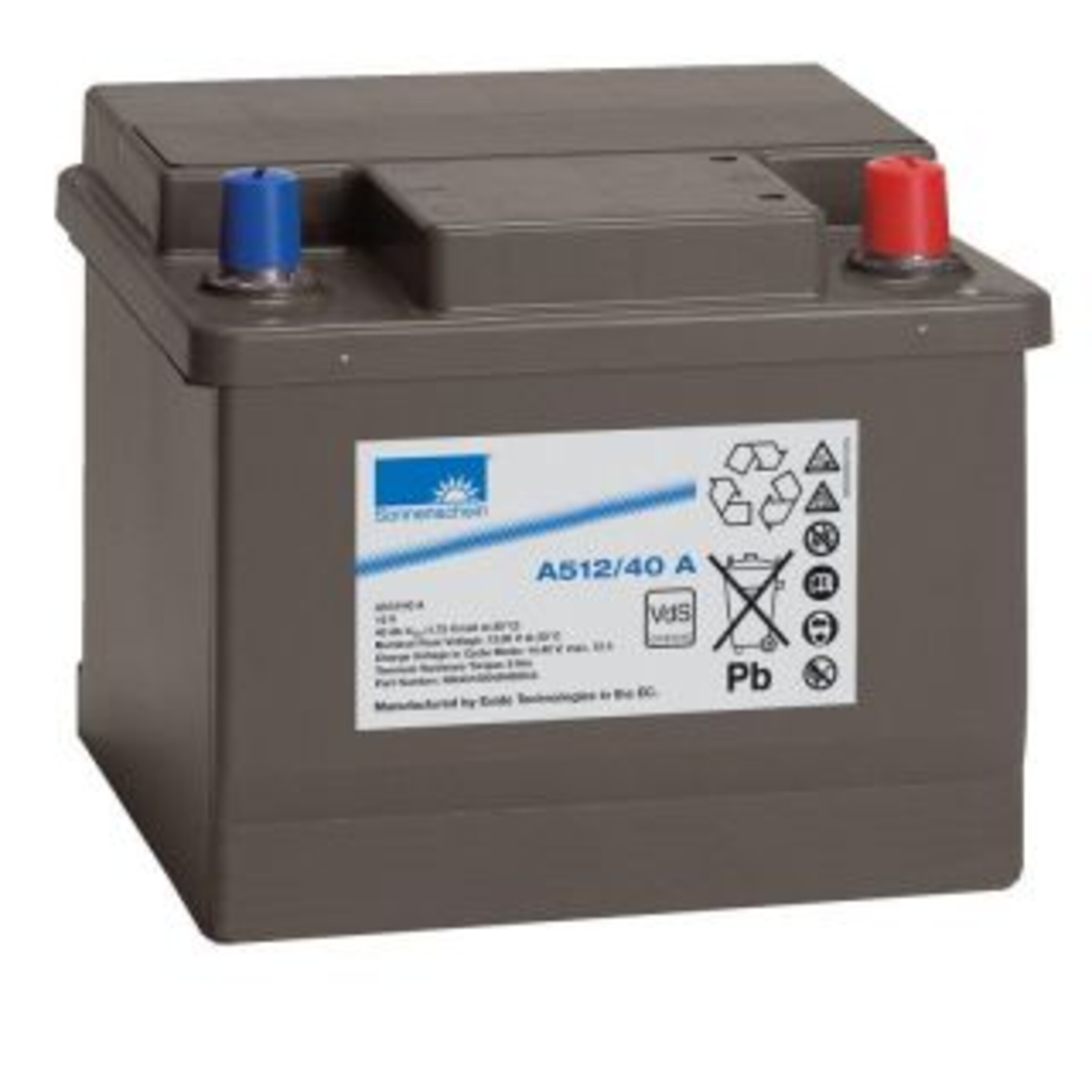 Sonnenschein A512/40A VDS, Art.-Nr. 104675 - Akku Mäser - B2B-Shop