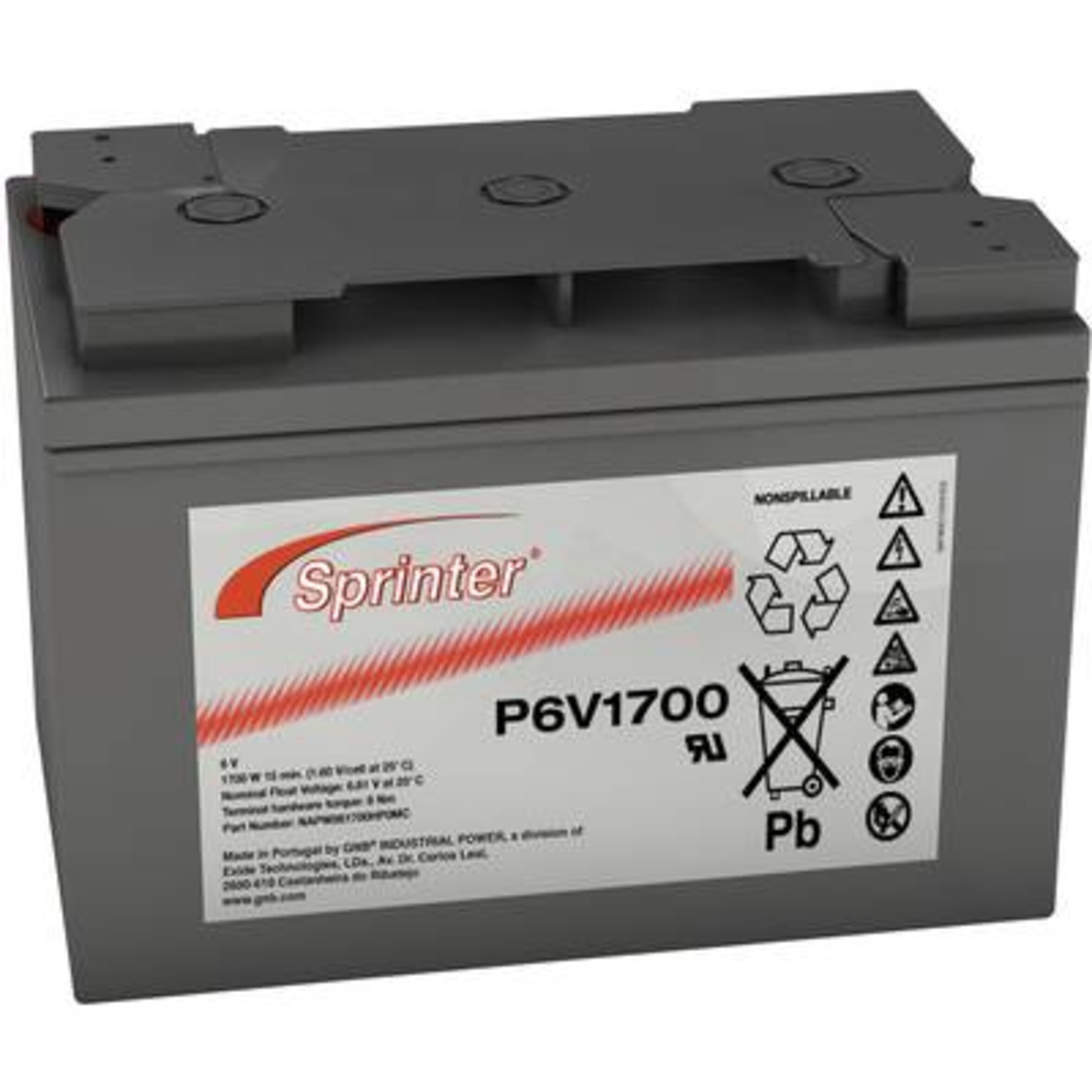 Exide Sprinter P6V1700 VDS, Art.-Nr. 509216 - Akku Mäser - B2B-Shop Exide Sprinter P6V1700 VDS, Art.-Nr. 509216 - Akku Mäser - B2B-Shop