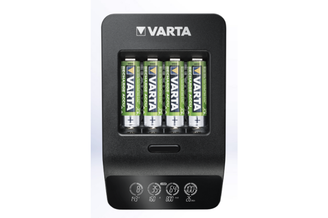 Varta 57684 LCD Smart Charger + 4x AA 2100mAh, Art.-Nr. 513014 - Akku Mäser - B2B-Shop