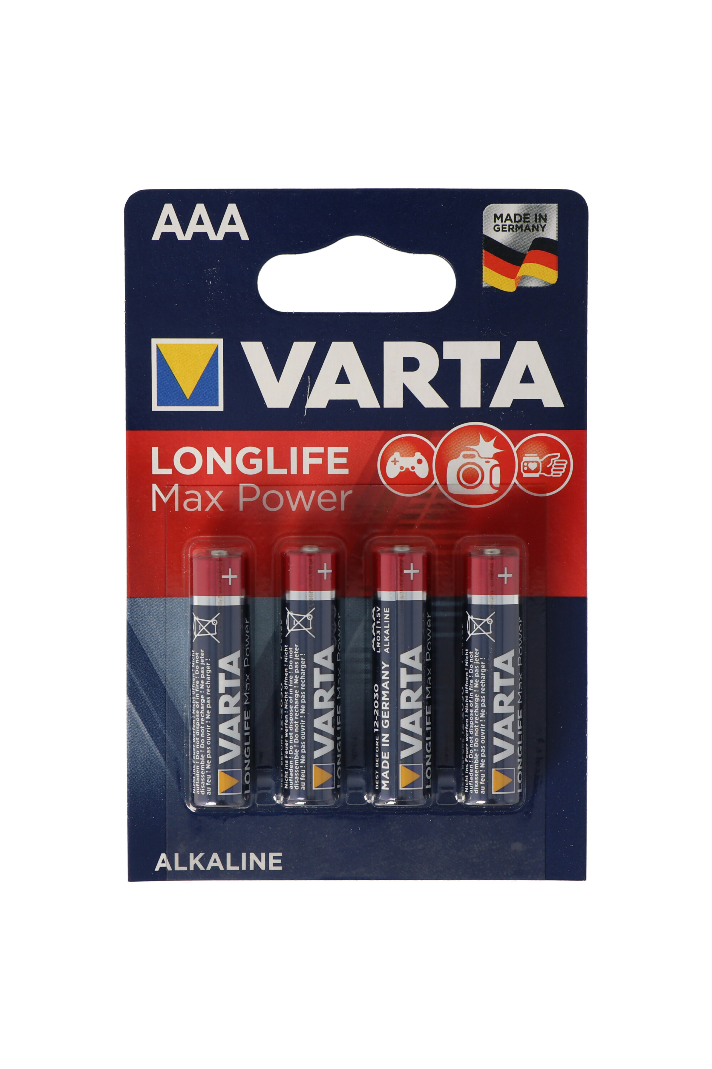 Varta 4703 Longlife Max Power AAA B4, Art.-Nr. 513186 - Akku Mäser - B2B-Shop Varta 4703 Longlife Max Power AAA B4, Art.-Nr. 513186 - Akku Mäser - B2B-Shop