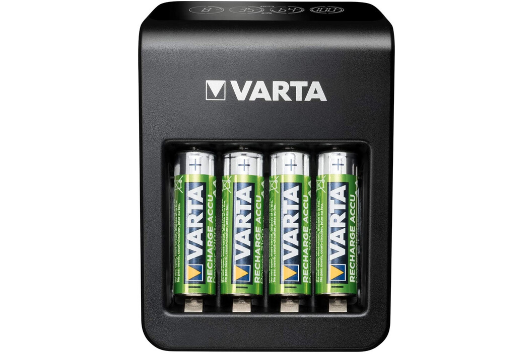 Varta 57687 LCD Plug Charger* + 4x AA 2100mAh, Art.-Nr. 513329 - Akku Mäser - B2B-Shop