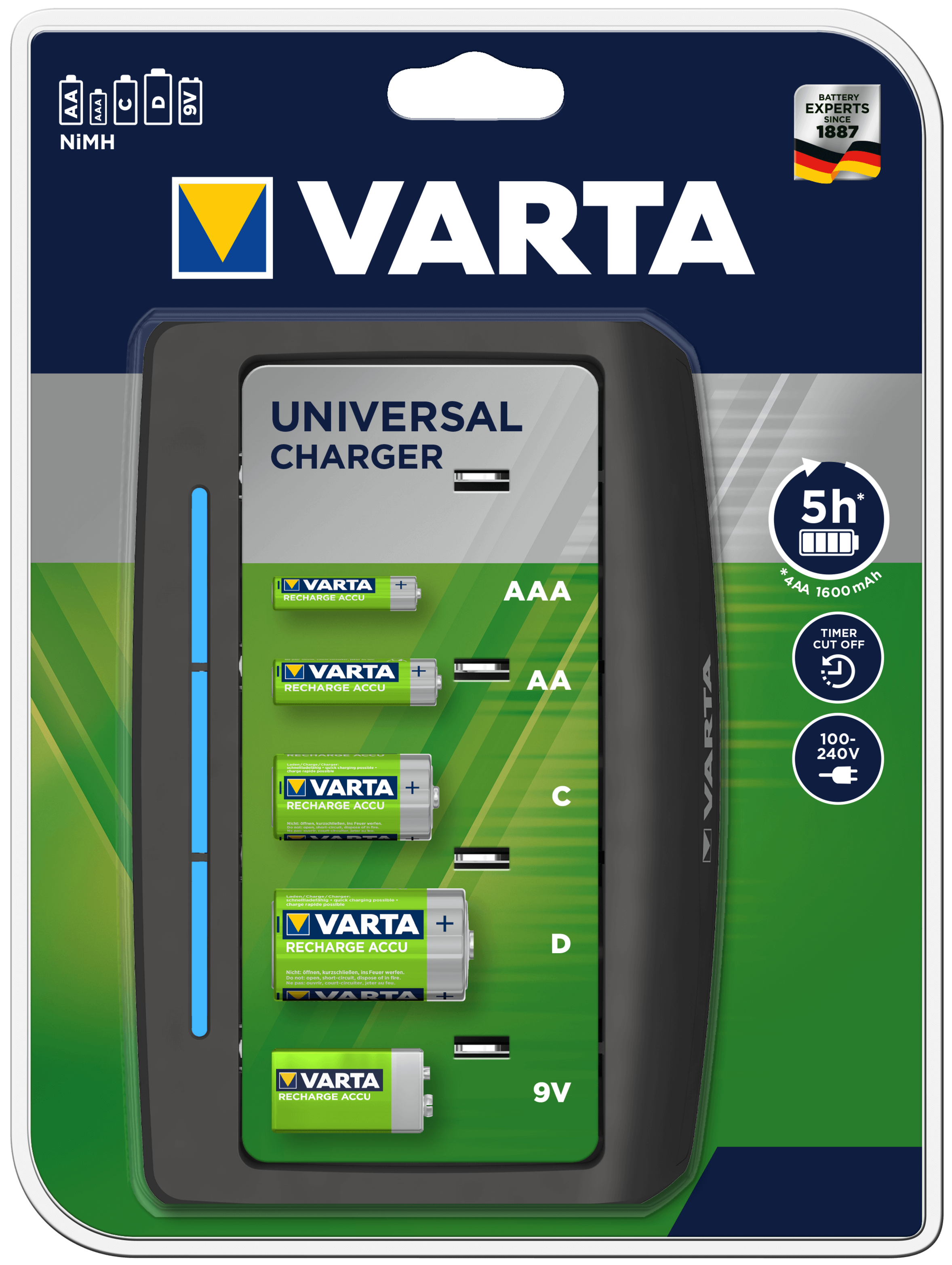 Varta 57648 Universal Charger, Art.-Nr. 513331 - Akku Mäser - B2B-Shop Varta 57648 Universal Charger, Art.-Nr. 513331 - Akku Mäser - B2B-Shop