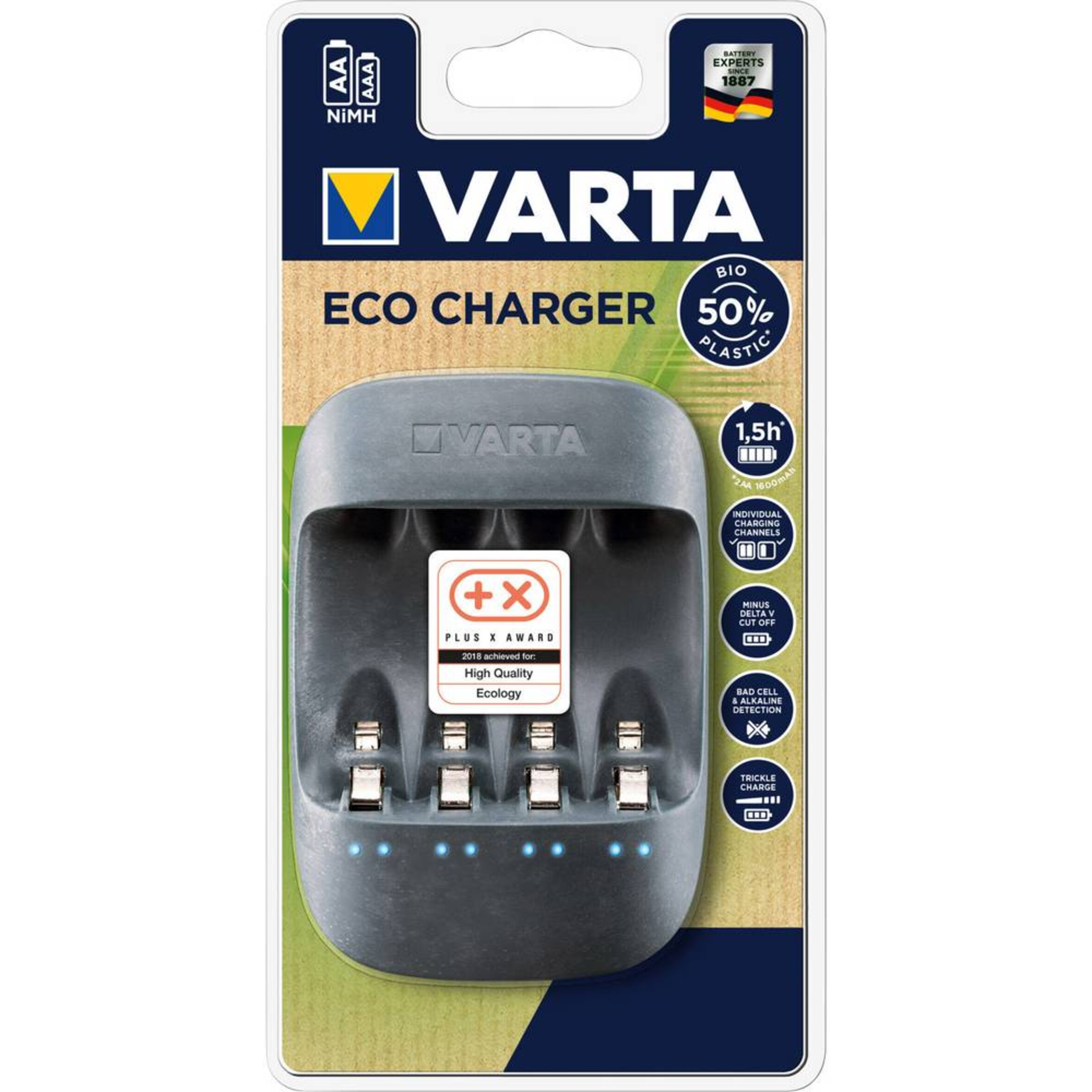 Varta 57680 Eco Charger, Art.-Nr. 513334 - Akku Mäser - B2B-Shop