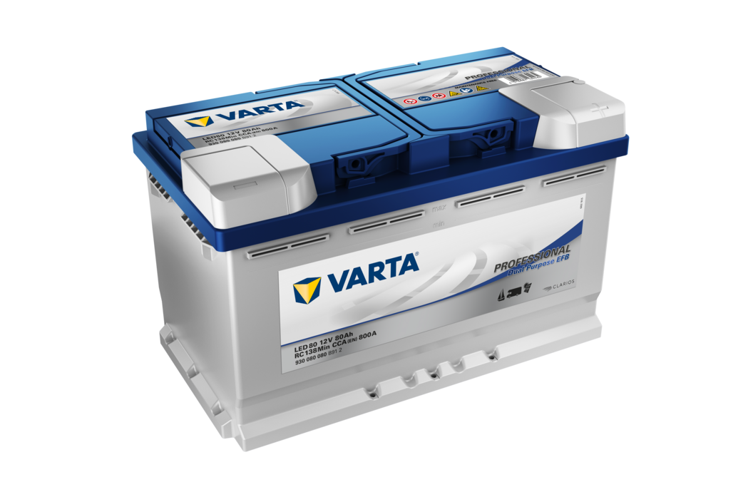 VARTA Dual Purpose EFB LED80 930080080B912, Art.-Nr. 513066 - Akku Mäser - B2B-Shop