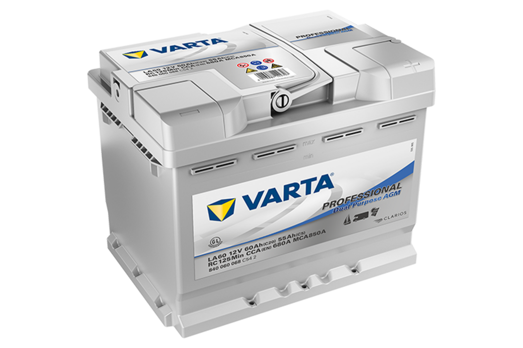 VARTA Dual Purpose AGM LA60 840060068C542, Art.-Nr. 503735 - Akku Mäser - B2B-Shop