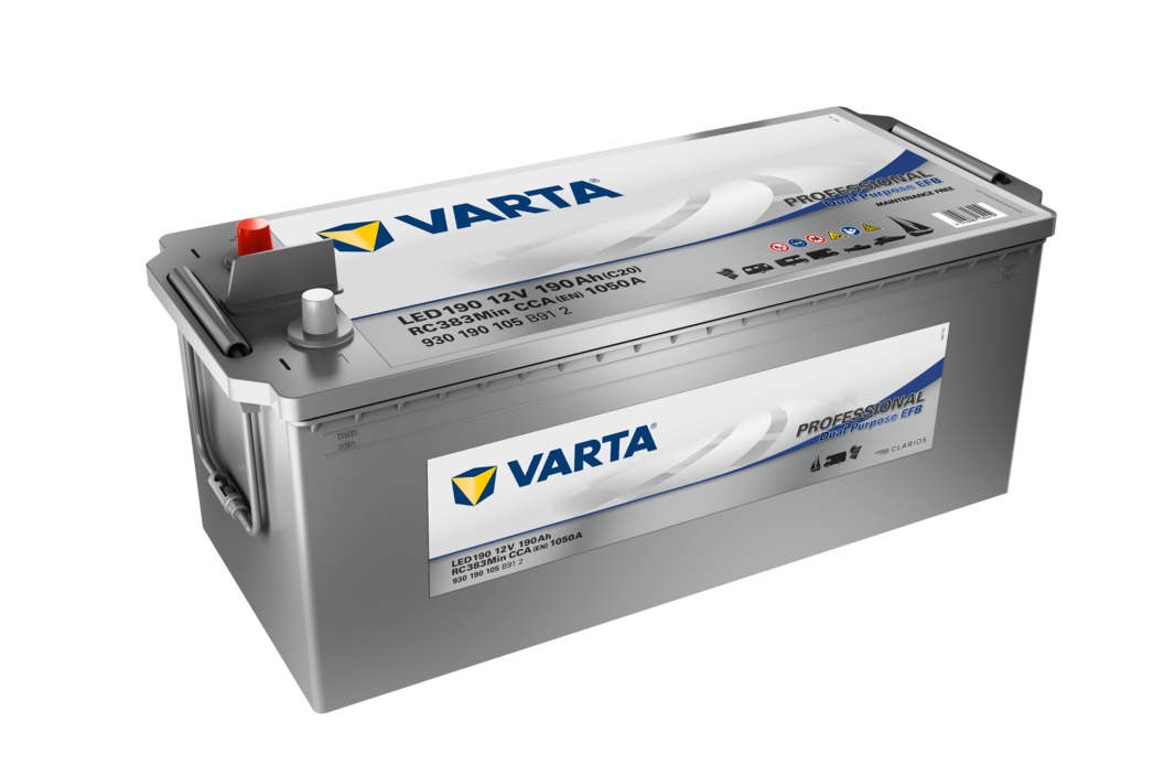 VARTA Dual Purpose EFB LED190 930190105B912 (932190105K312), Art.-Nr. 513053 - Akku Mäser - B2B-Shop