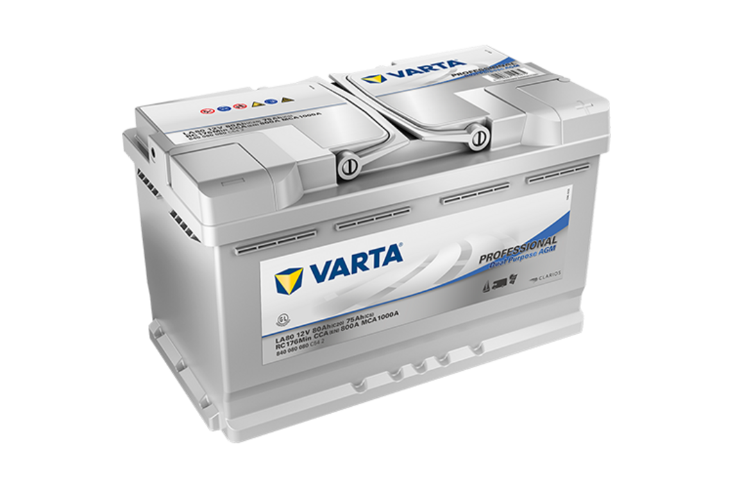 VARTA Dual Purpose AGM LA80 840080080, Art.-Nr. 503737 - Akku Mäser - B2B-Shop