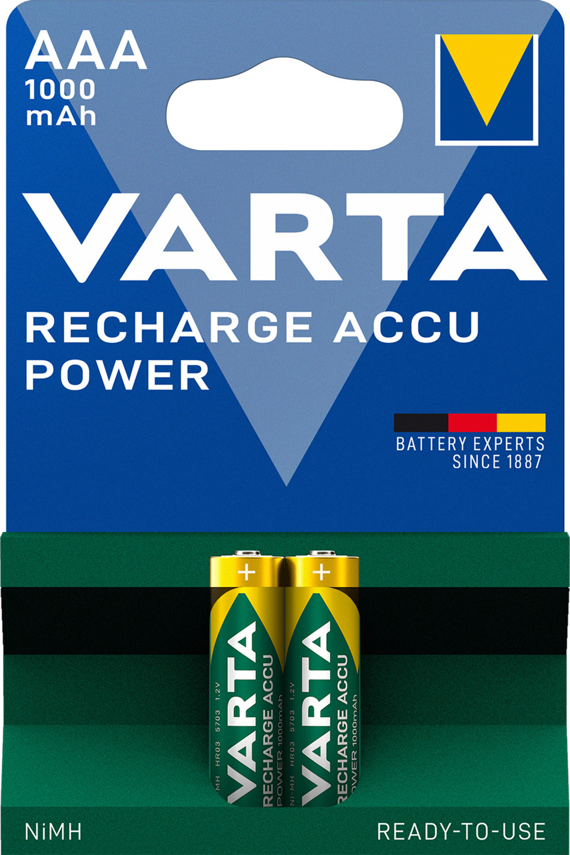 Varta 5703 Recharge Accu Power AAA, Art.-Nr. 116432 - Akku Mäser - B2B-Shop Varta 5703 Recharge Accu Power AAA, Art.-Nr. 116432 - Akku Mäser - B2B-Shop