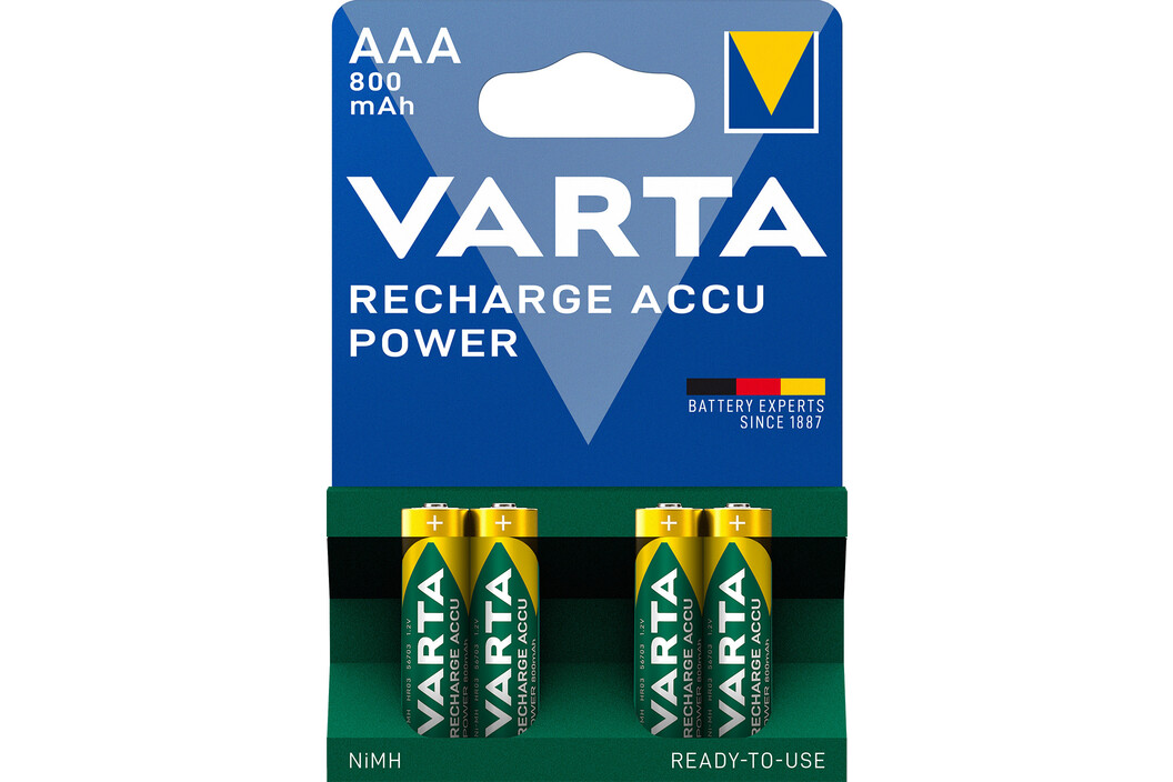 Varta 56703 Recharge Power Akku AAA BL4, Art.-Nr. 116784 - Akku Mäser - B2B-Shop