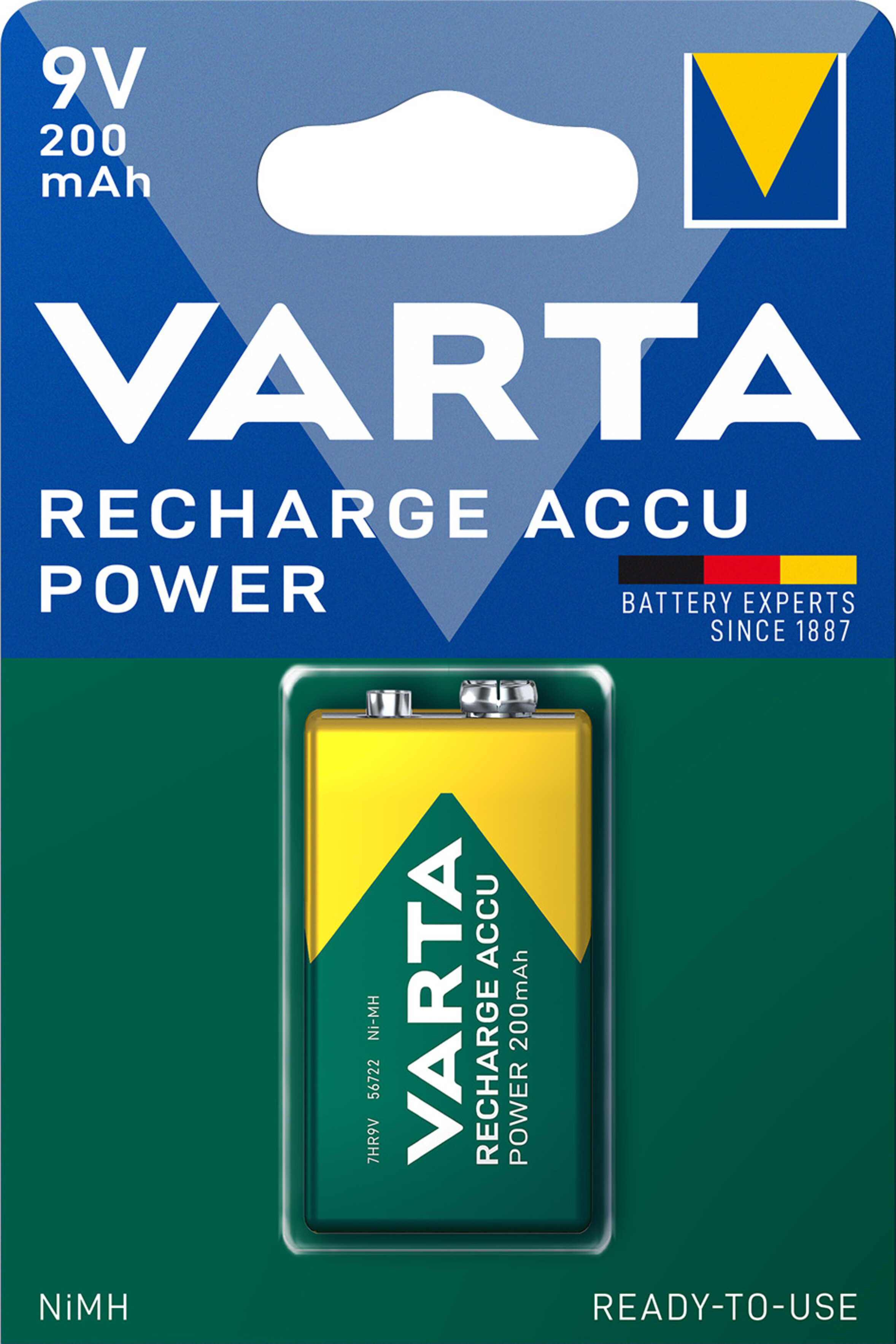 Varta 56722 Recharge Accu Power E, Art.-Nr. 115936 - Akku Mäser - B2B-Shop