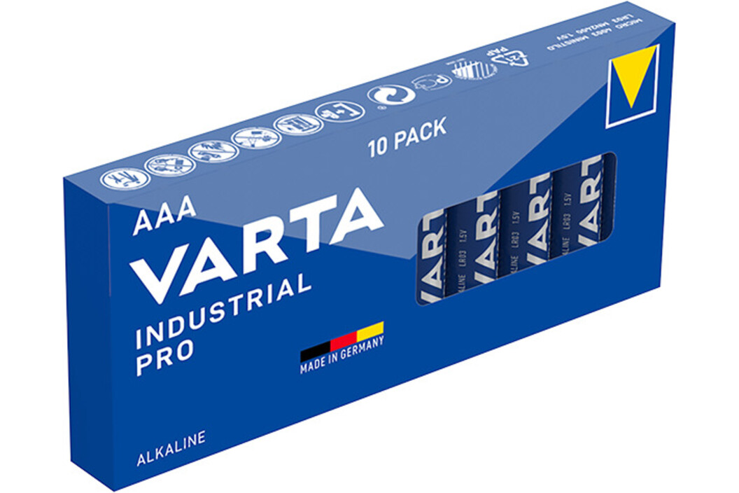 Varta 4003 Industrial PRO AAA Tray, Art.-Nr. 510228 - Akku Mäser - B2B-Shop