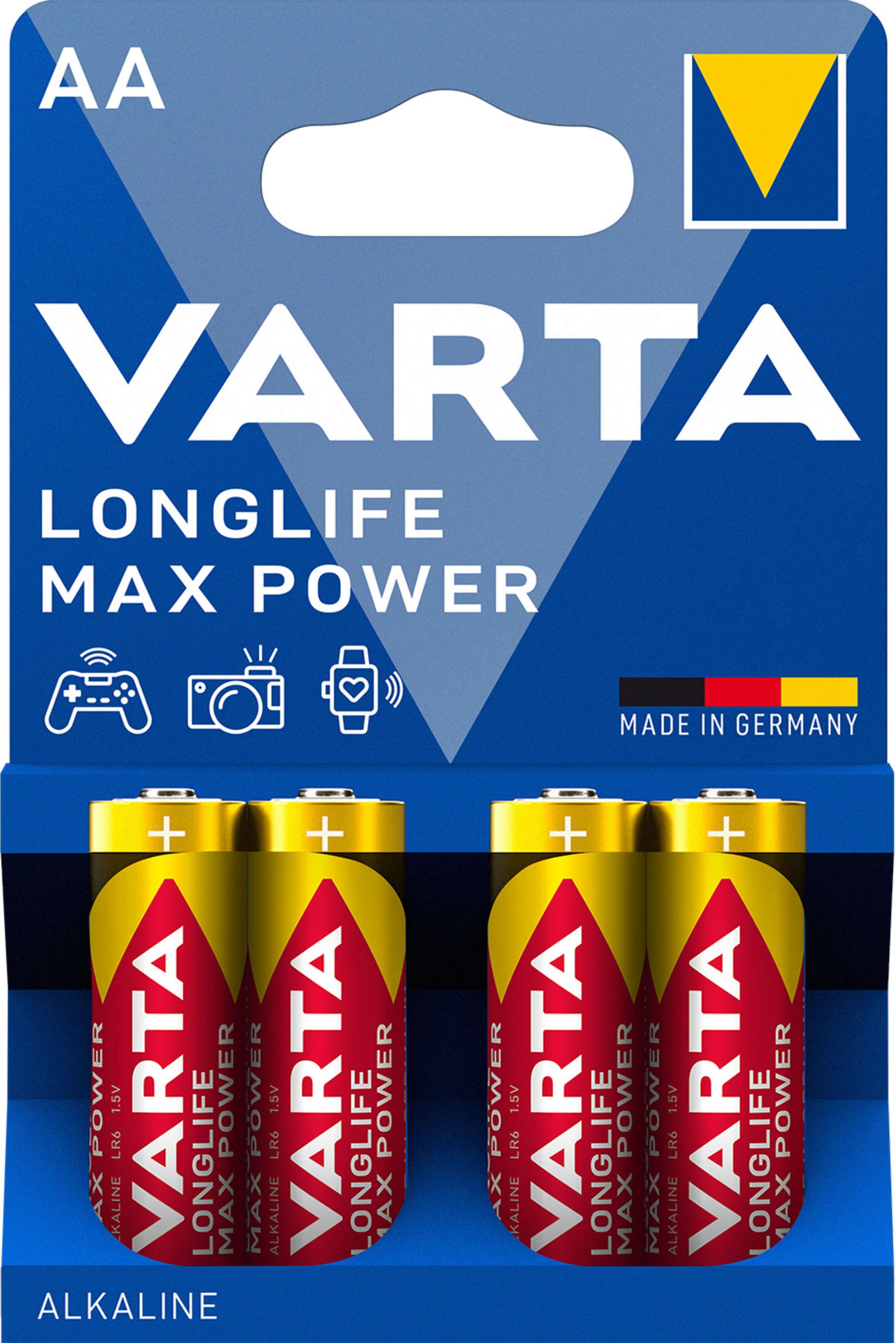 Varta 4706 Longlife Max Power AA B4, Art.-Nr. 513187 - Akku Mäser - B2B-Shop