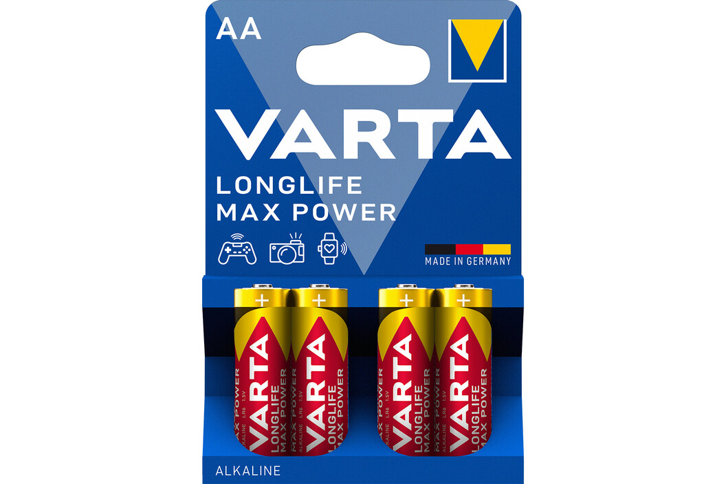 Varta 4706 Longlife Max Power AA B4, Art.-Nr. 513187 - Akku Mäser - B2B-Shop