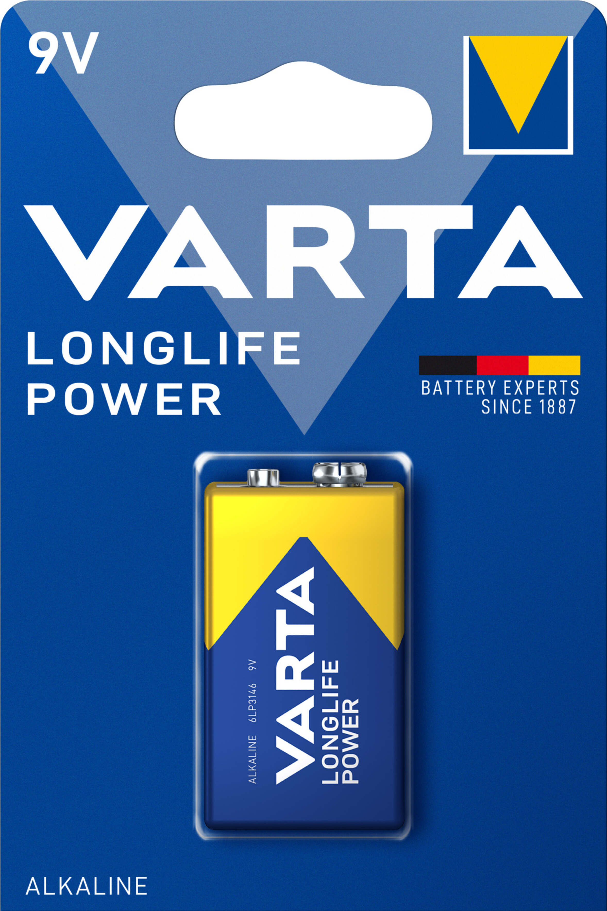 Varta 4922 Longlife Power 9V, Art.-Nr. 112957 - Akku Mäser - B2B-Shop