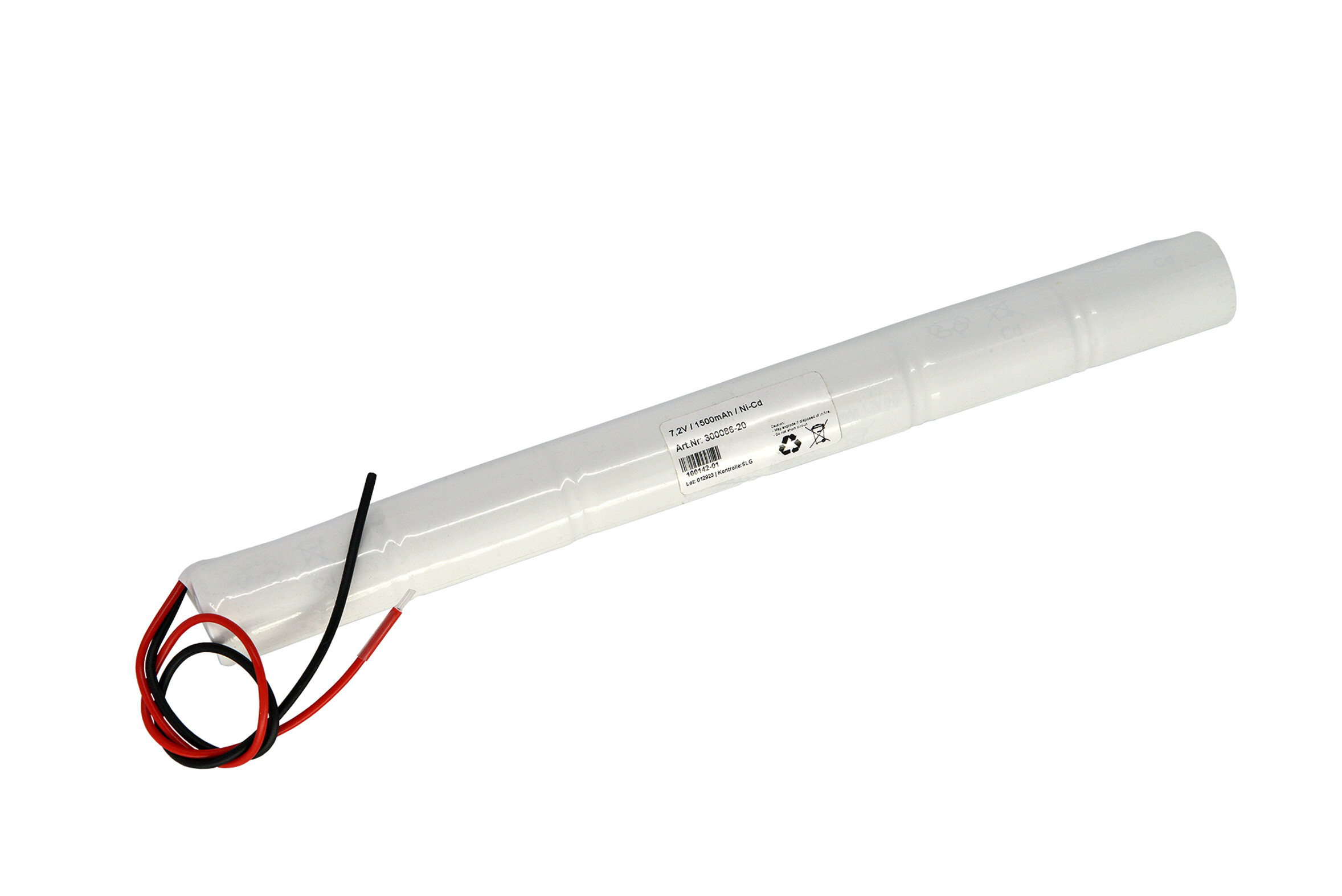 Notleuchtenakku - 6/SC1500-S m. 20cm Kabel, Art.-Nr. 300086 - Akku Mäser - B2B-Shop Notleuchtenakku - 6/SC1500-S m. 20cm Kabel, Art.-Nr. 300086 - Akku Mäser - B2B-Shop