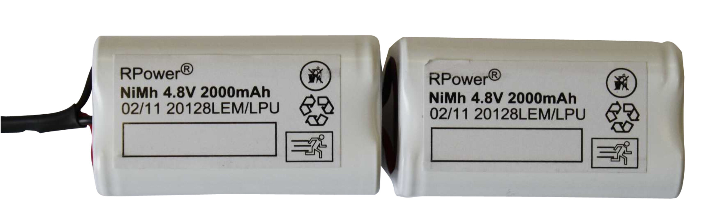Notleuchtenakku f. Schrack (Nachbau) LEM/LPU 2x4/AA2000-2x2er-R, Art.-Nr. 301291 - Akku Mäser - B2B-Shop
