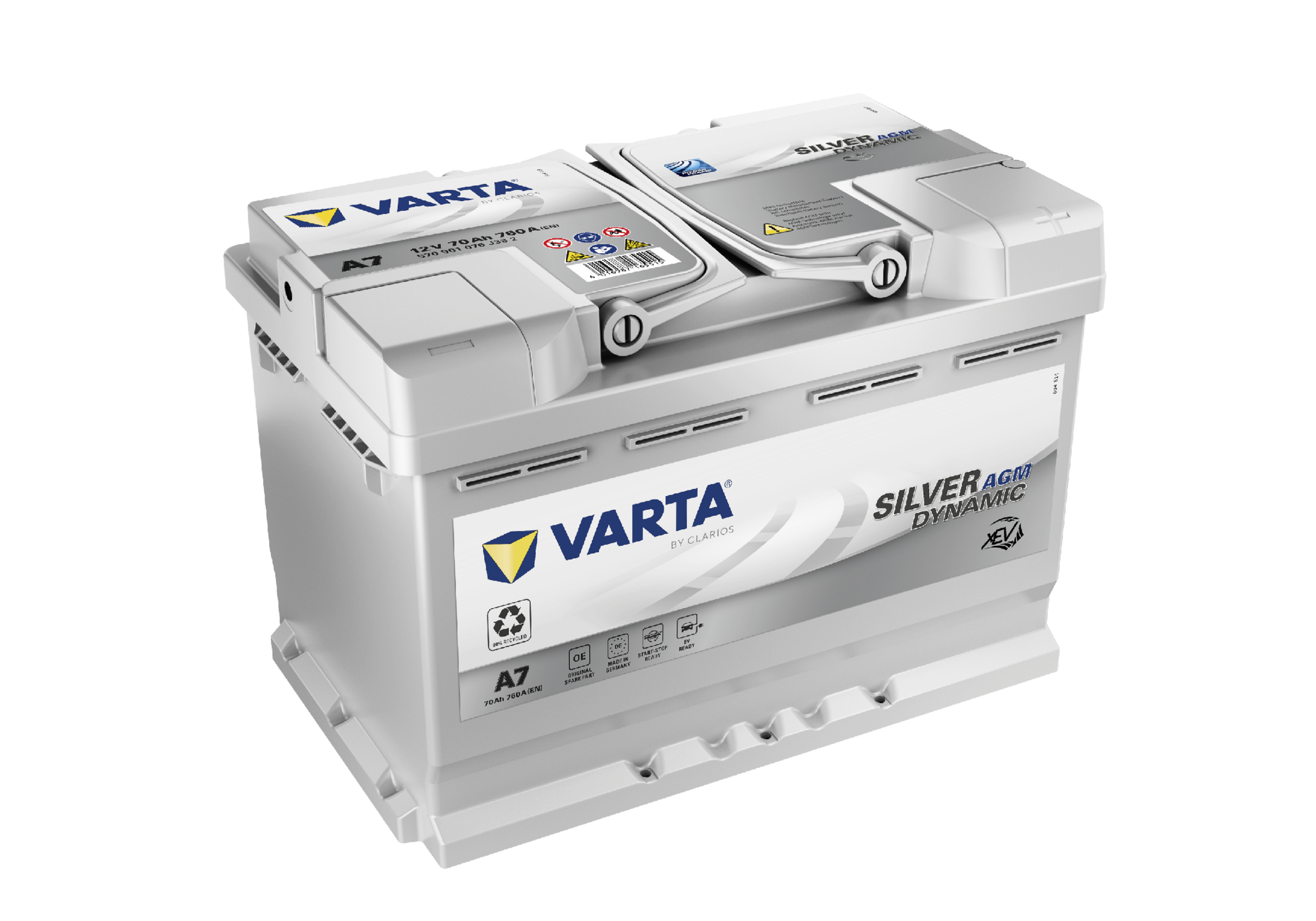 VARTA AGM XEV A7 570901076K262, Art.-Nr. 513683 - Akku Mäser - B2B-Shop