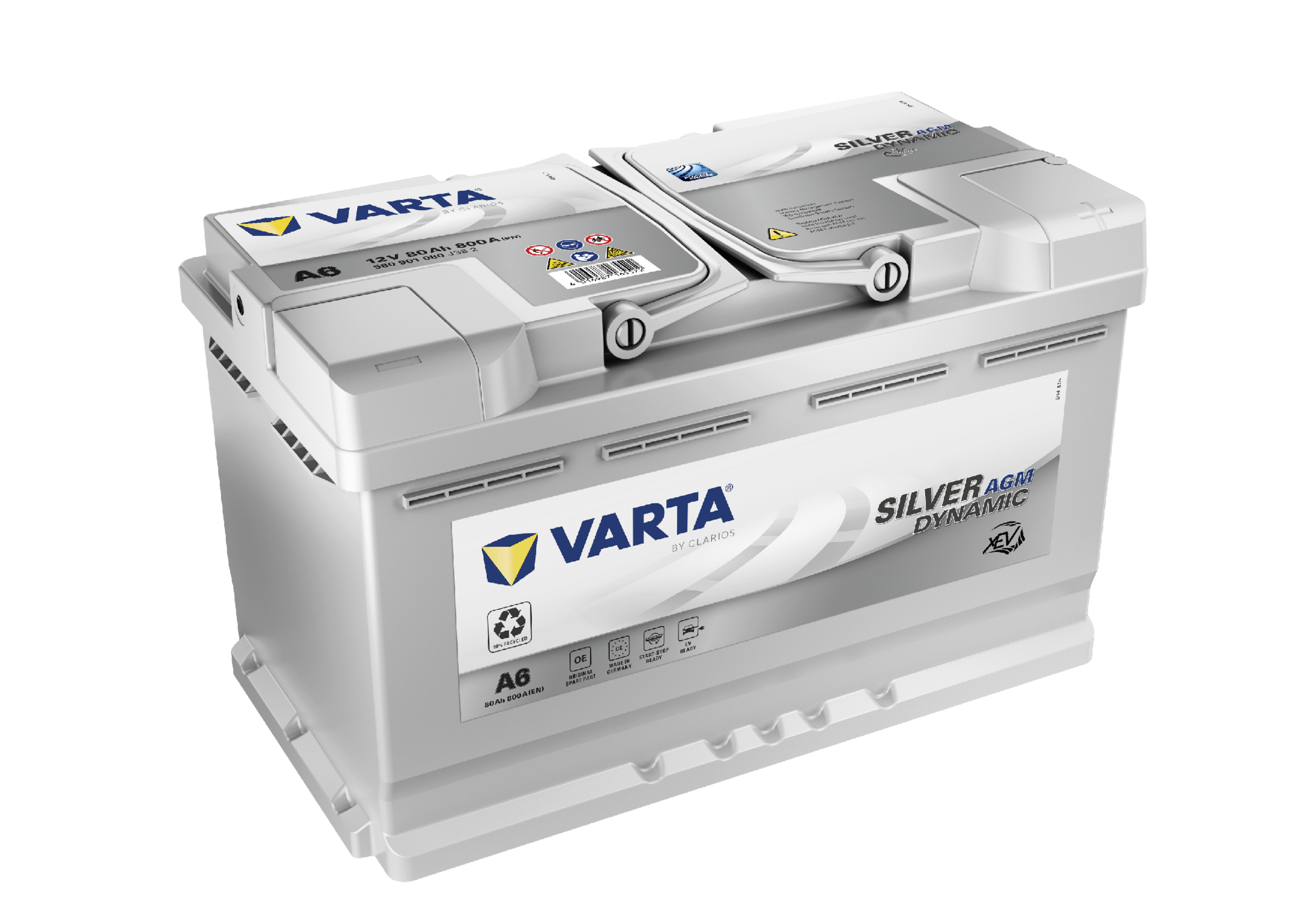 VARTA Dynamic AGM A6 580901080K262, Art.-Nr. 513684 - Akku Mäser - B2B-Shop