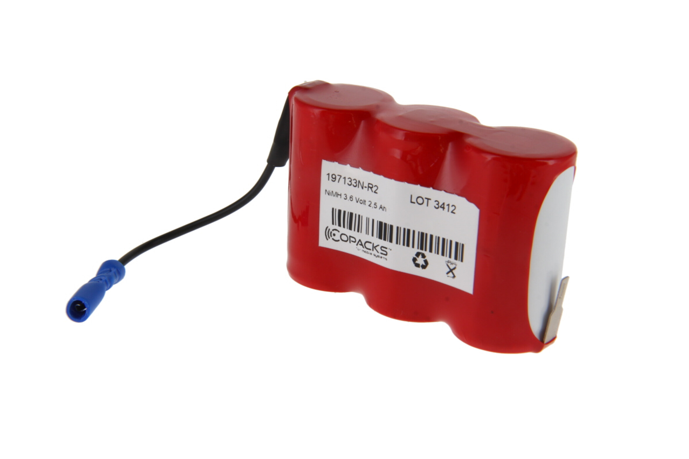 Notleuchtenakku - 3/SC2500-R + Faston 2,8 / - Kabel Faston 2,8, Art.-Nr. 513914 - Akku Mäser - B2B-Shop Notleuchtenakku - 3/SC2500-R + Faston 2,8 / - Kabel Faston 2,8, Art.-Nr. 513914 - Akku Mäser - B2B-Shop