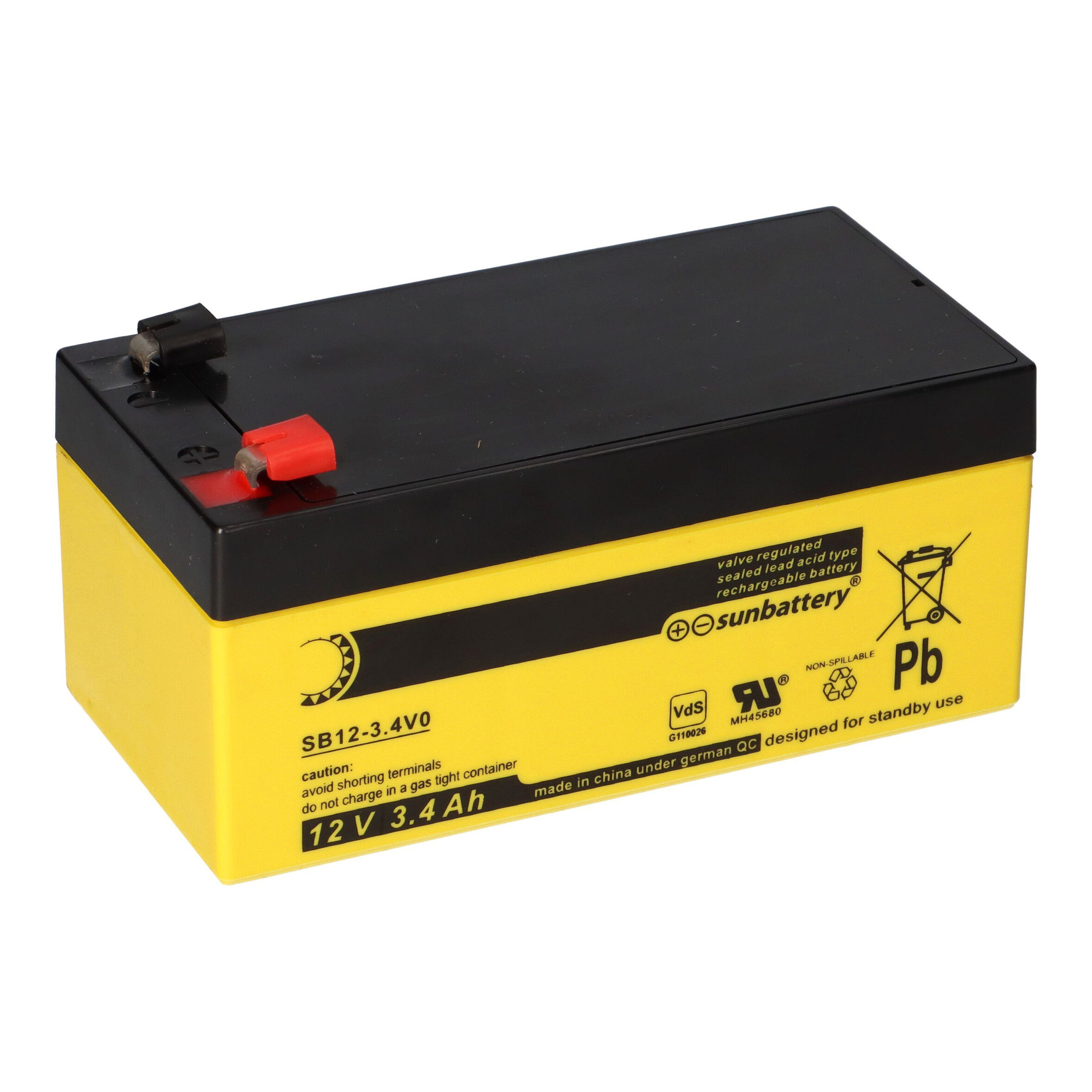 SUN Battery SB 3,4-12 V0 VDS, Art.-Nr. 514074 - Akku Mäser - B2B-Shop SUN Battery SB 3,4-12 V0 VDS, Art.-Nr. 514074 - Akku Mäser - B2B-Shop
