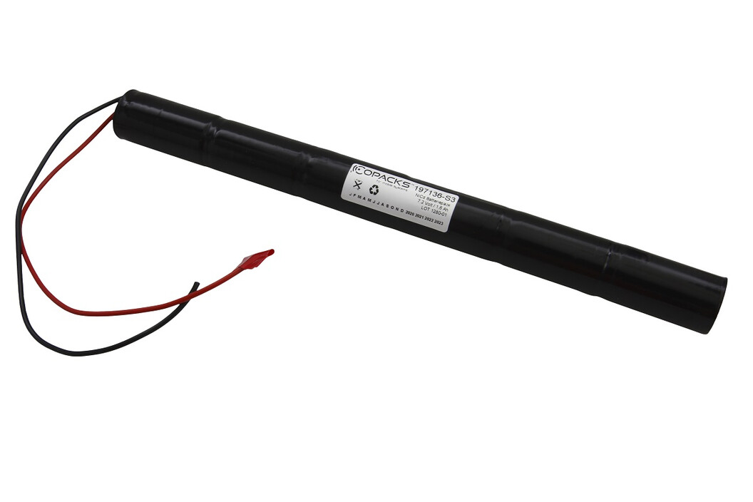 Notleuchtenakku - 6/SC1500-S m. 20cm Kabel, Art.-Nr. 300086 - Akku Mäser - B2B-Shop Notleuchtenakku - 6/SC1500-S m. 20cm Kabel, Art.-Nr. 300086 - Akku Mäser - B2B-Shop